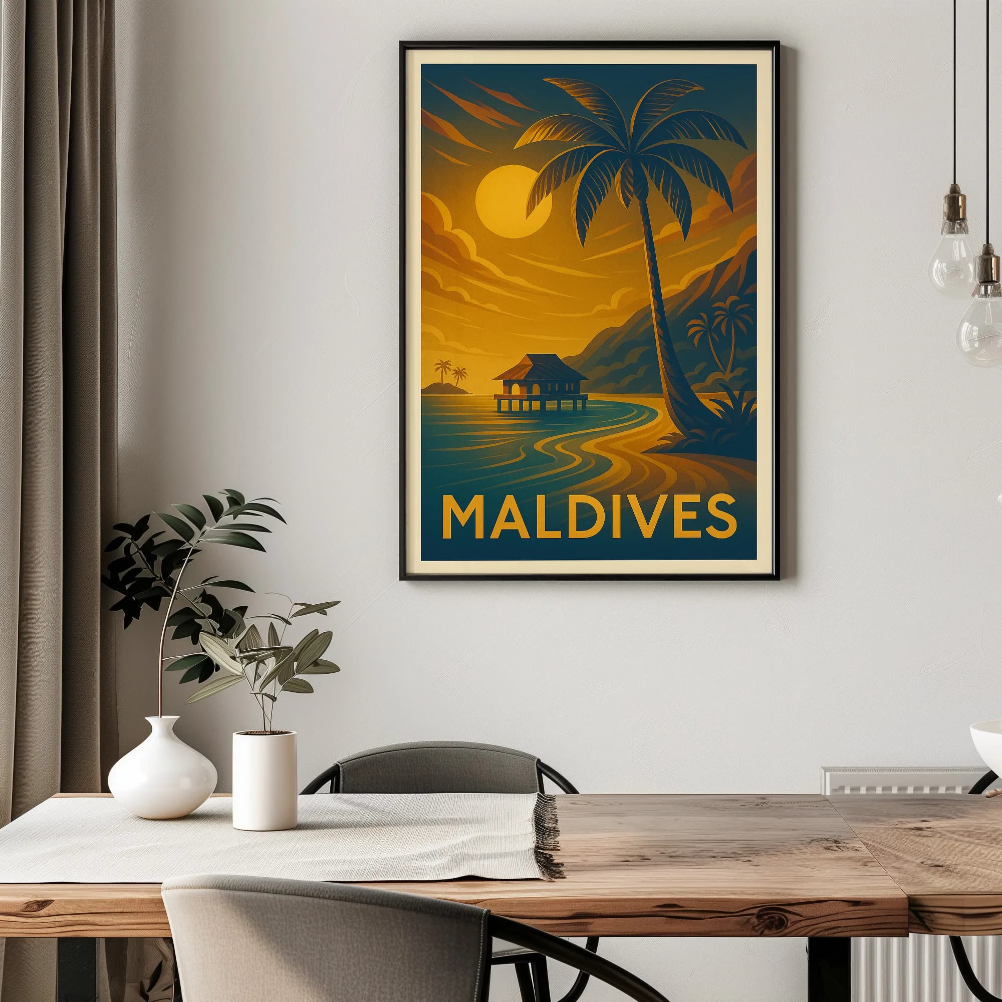 Maldives graphic print