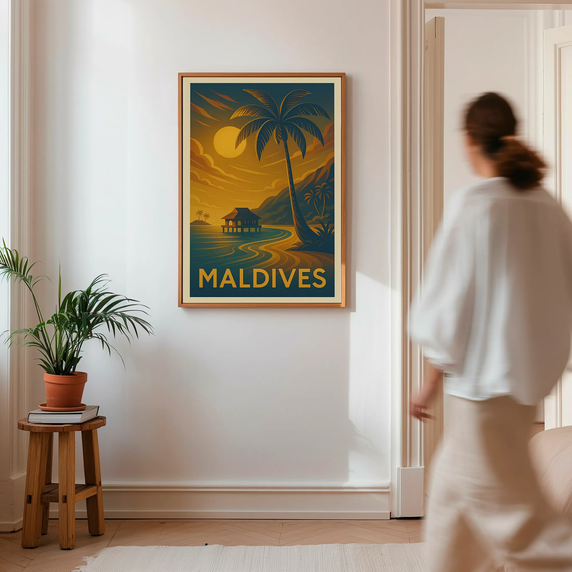 Maldives graphic print