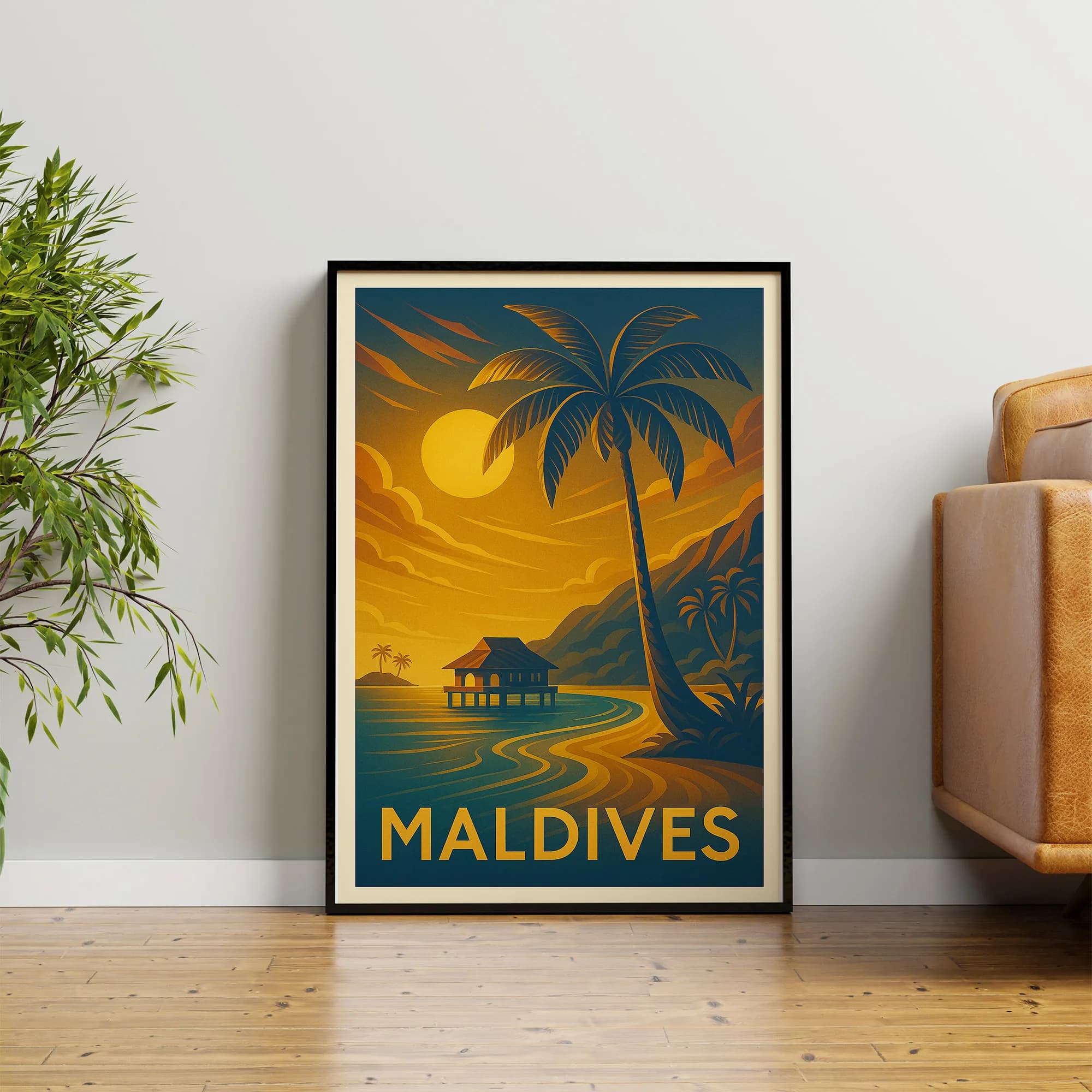 Maldives graphic print