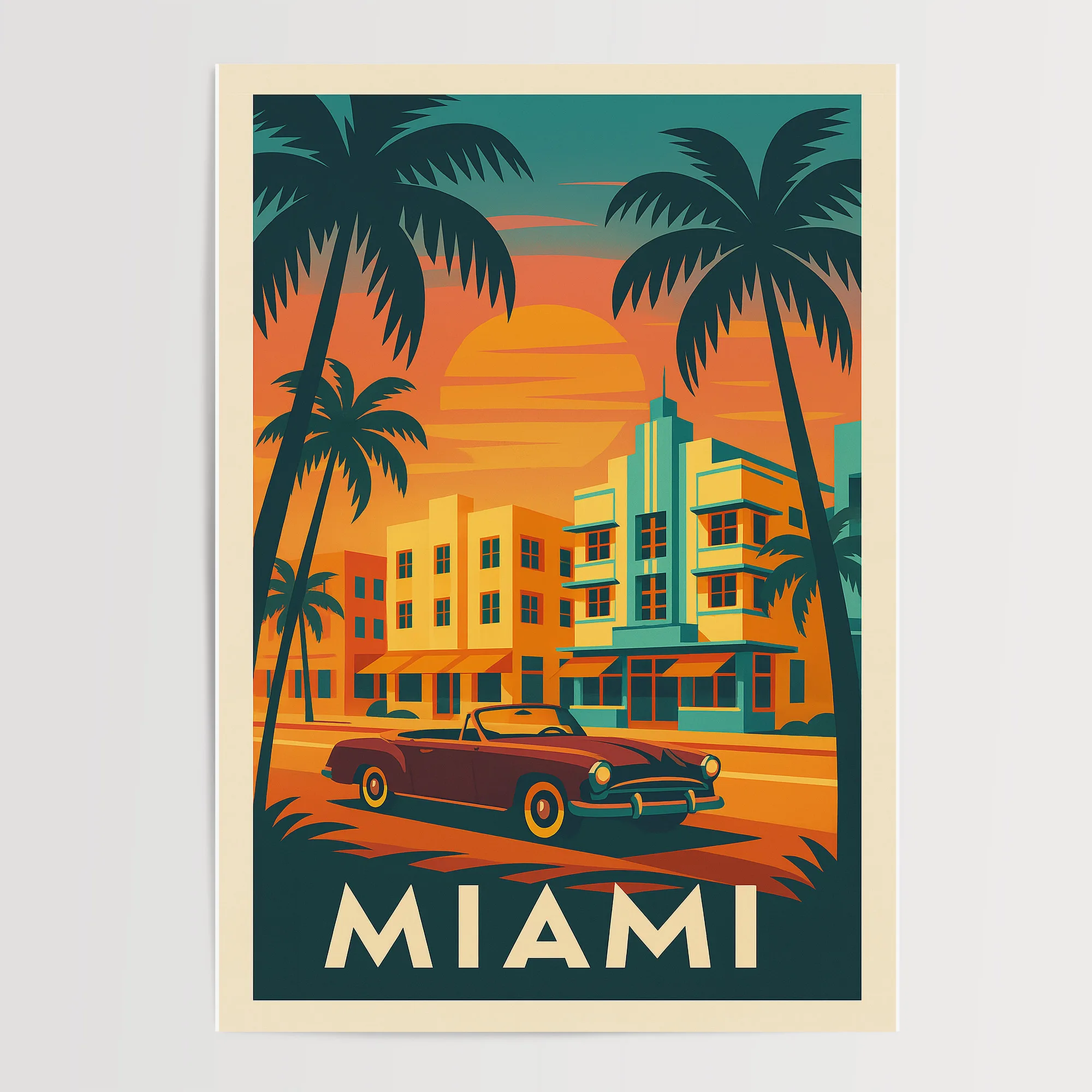 Miami graphic print