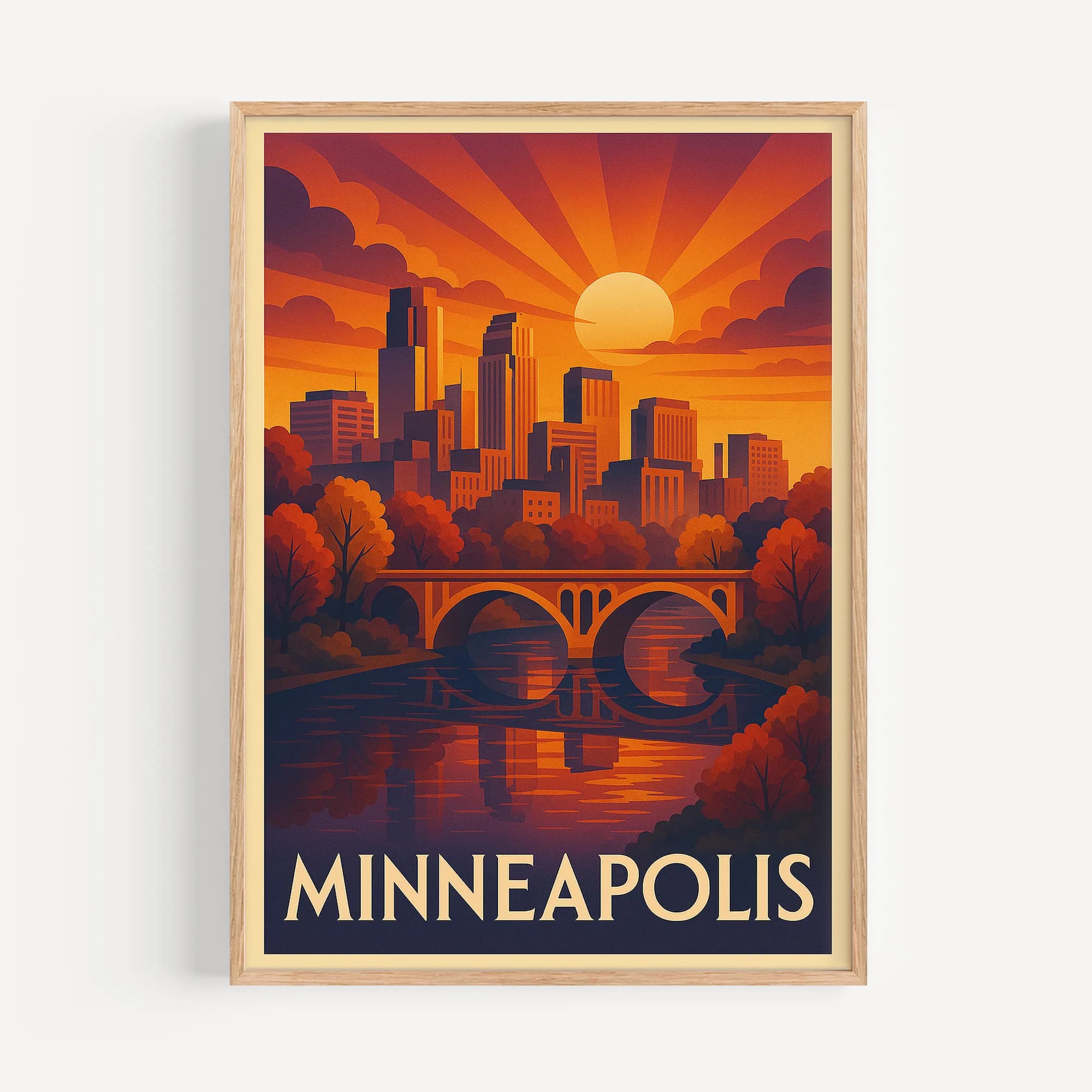 Minneapolis graphic print