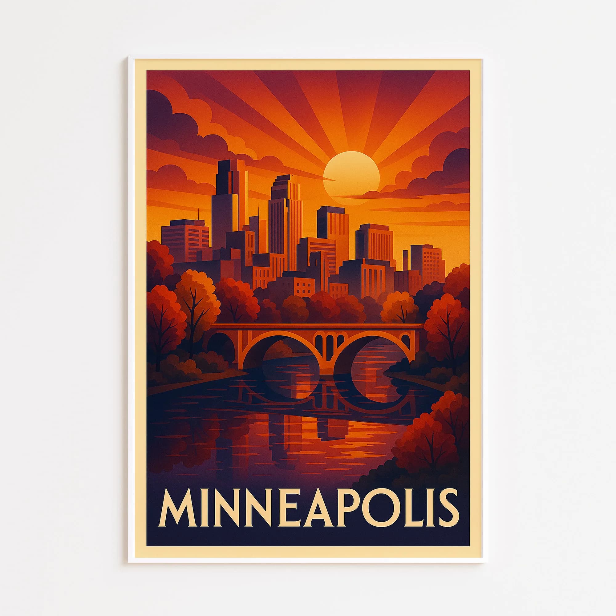 Minneapolis graphic print