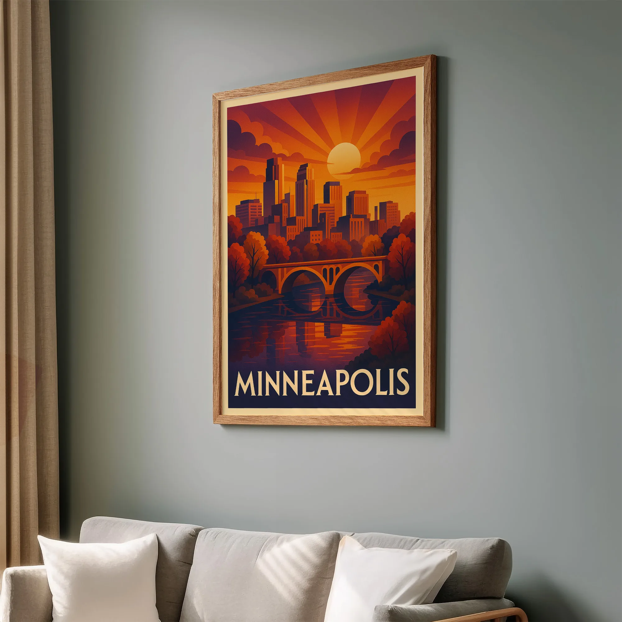 Minneapolis graphic print