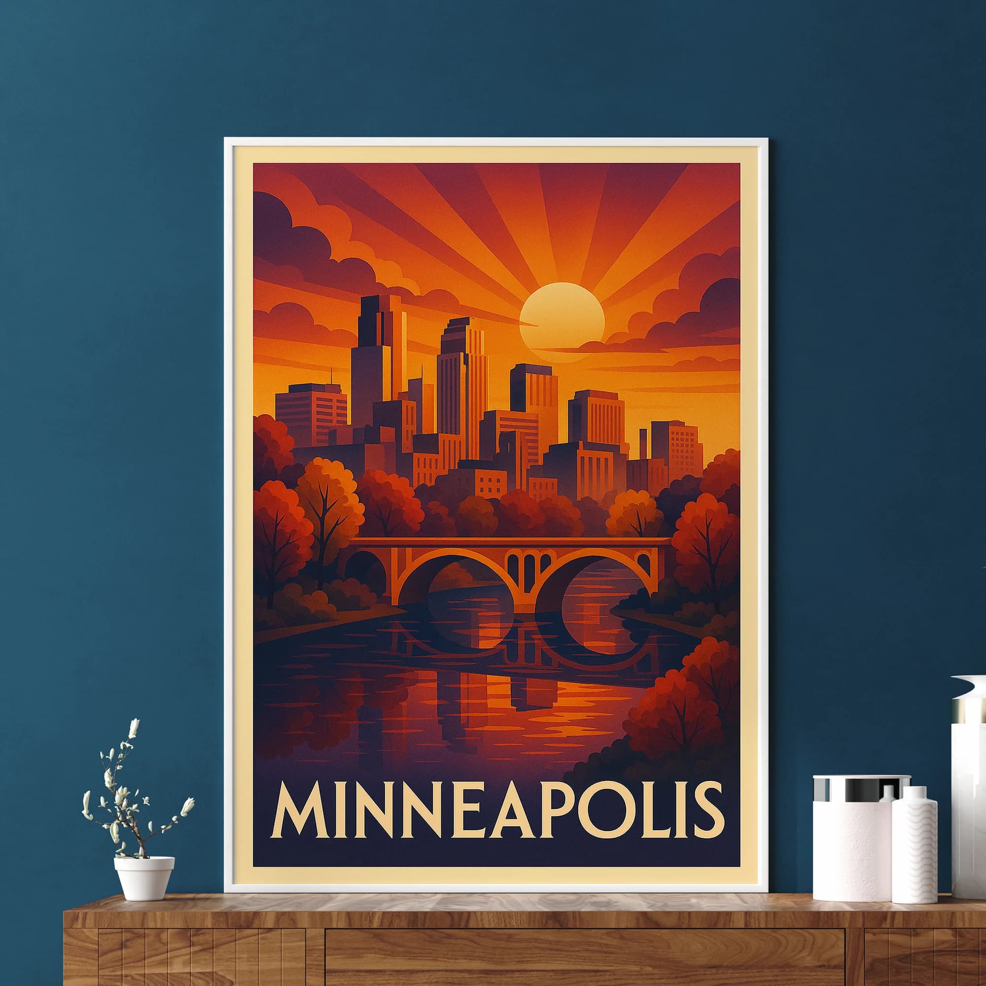 Minneapolis graphic print
