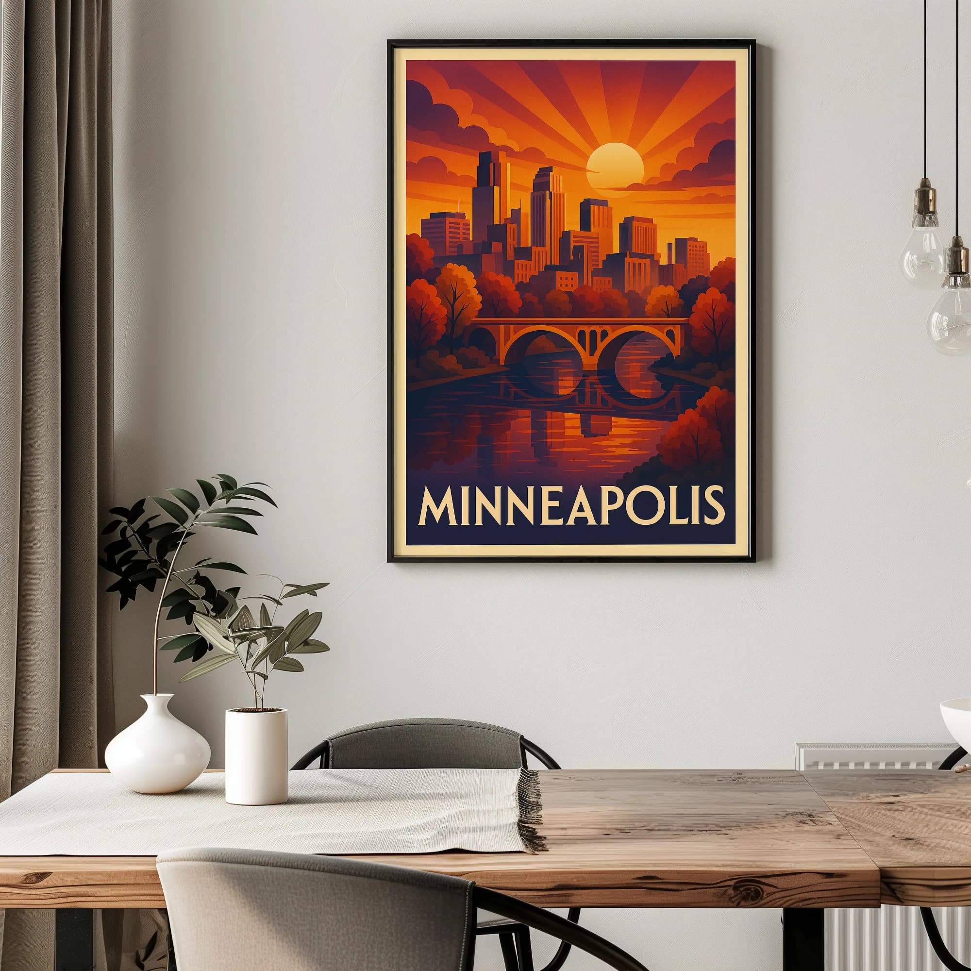 Minneapolis graphic print