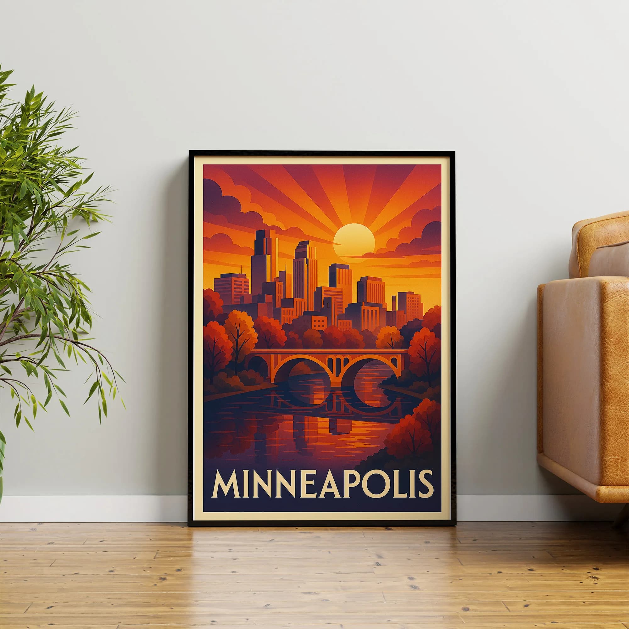 Minneapolis graphic print