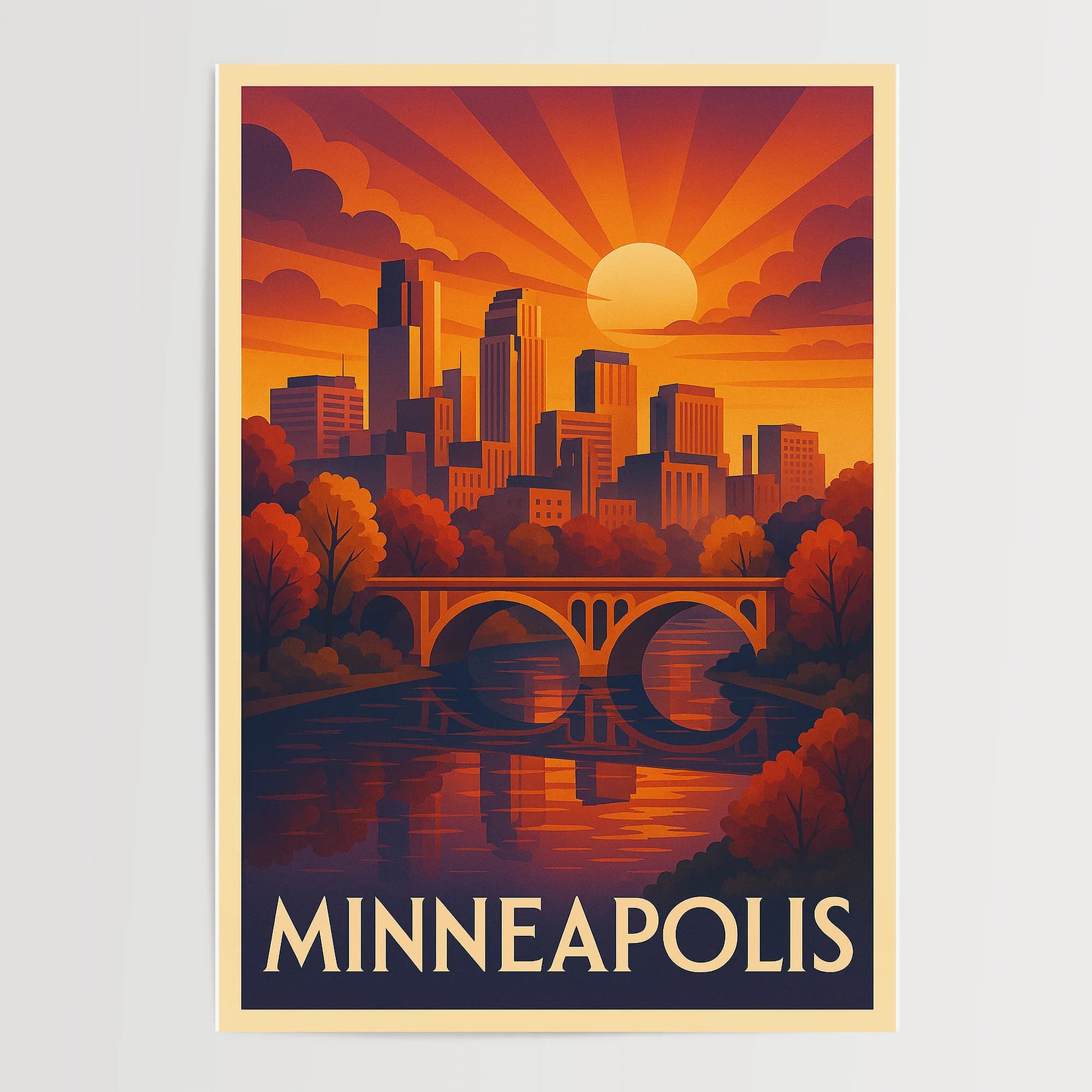 Minneapolis graphic print