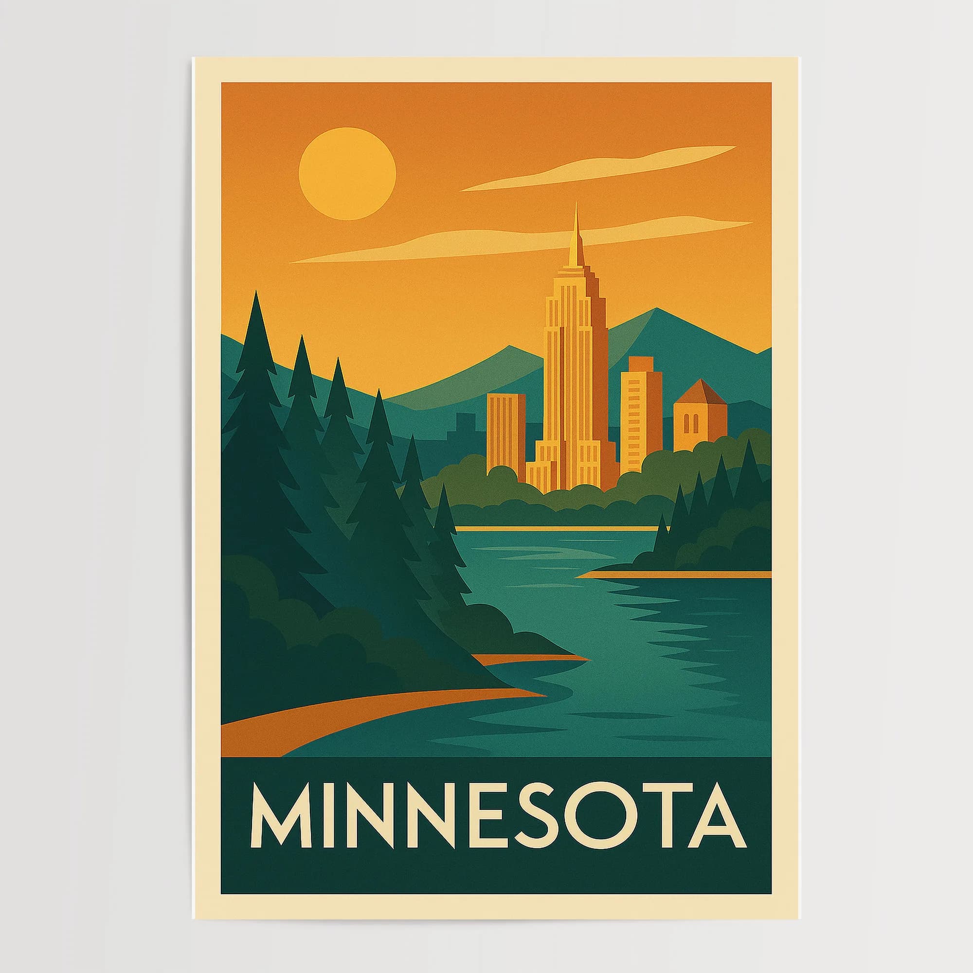 Minnesota graphic print