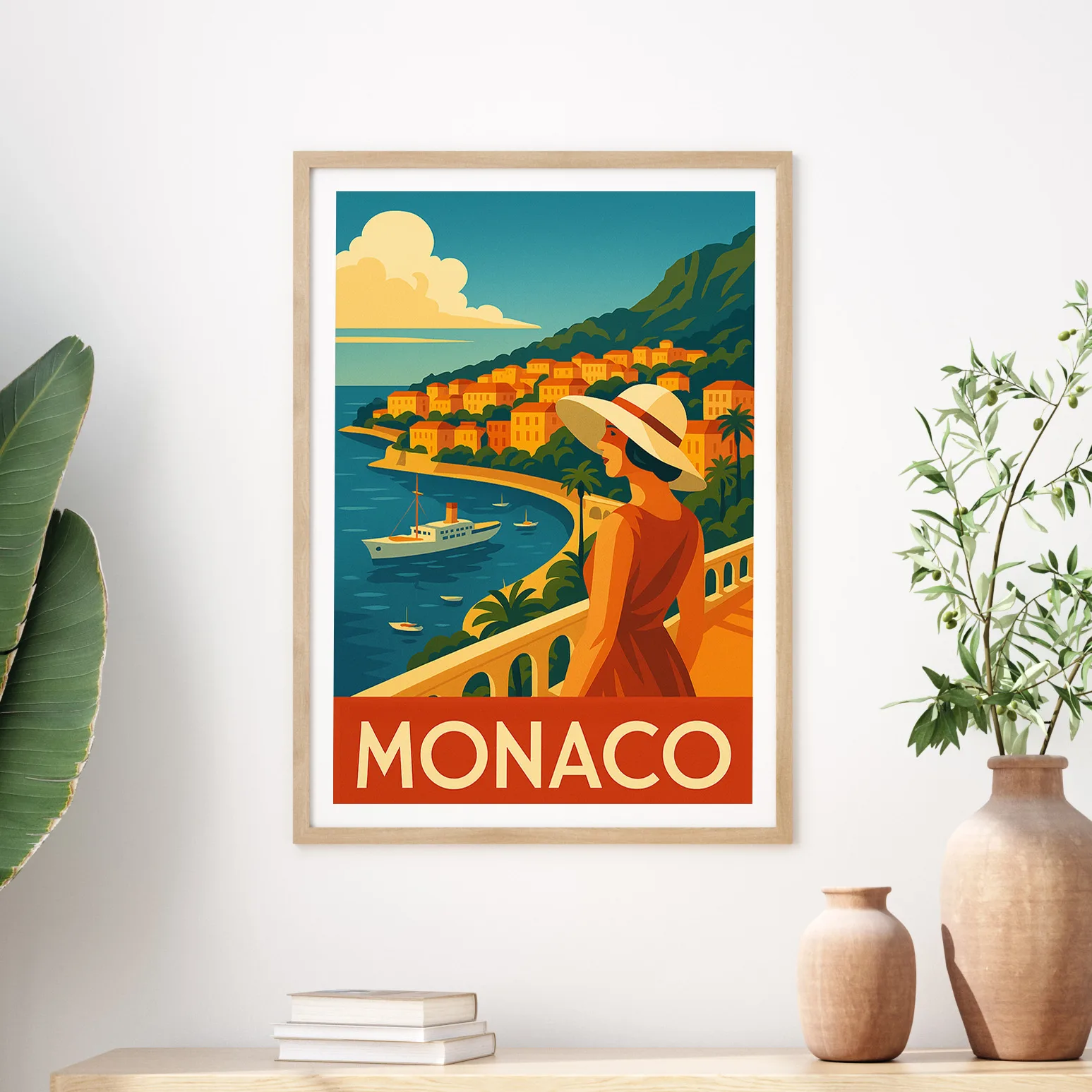 Monaco graphic print