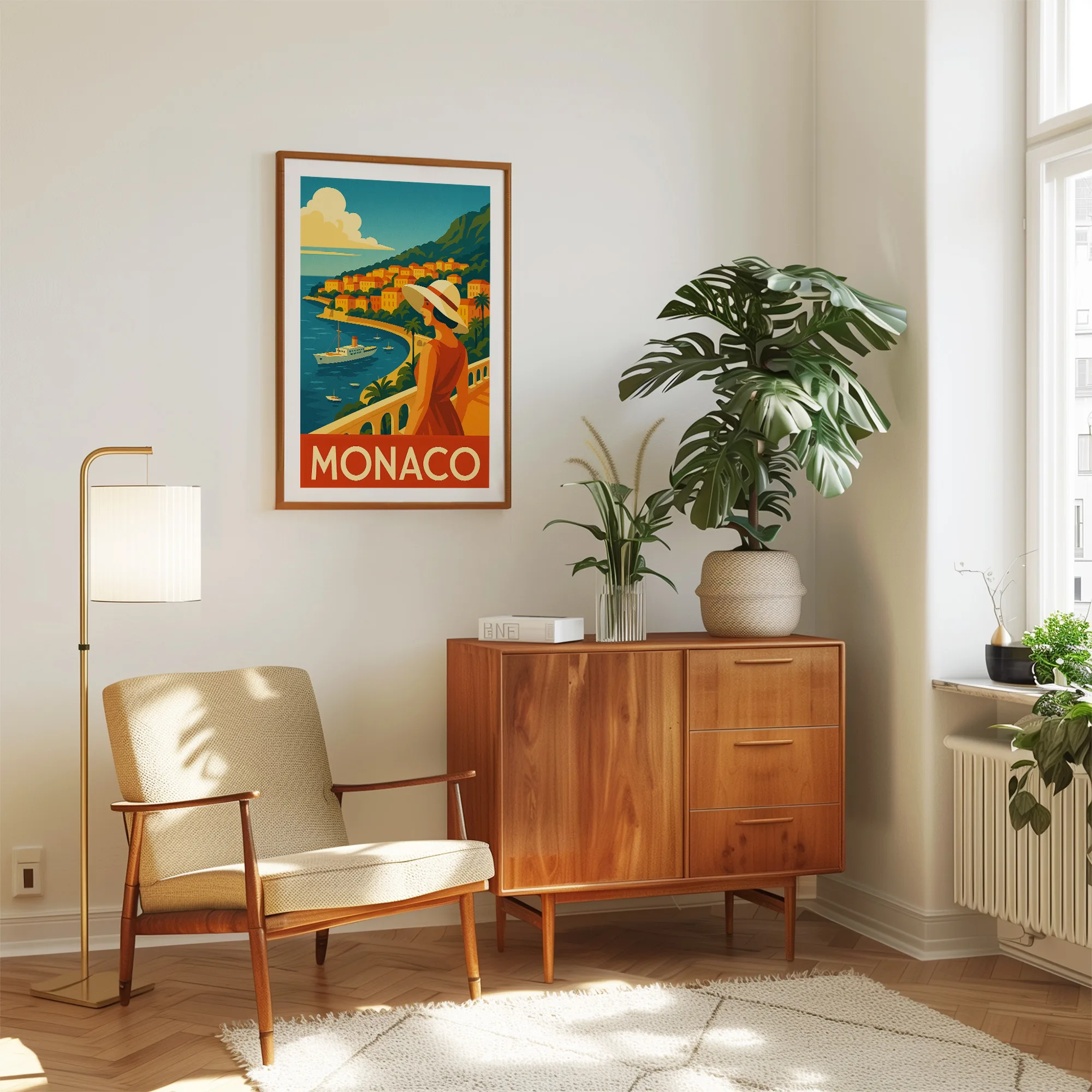 Monaco graphic print