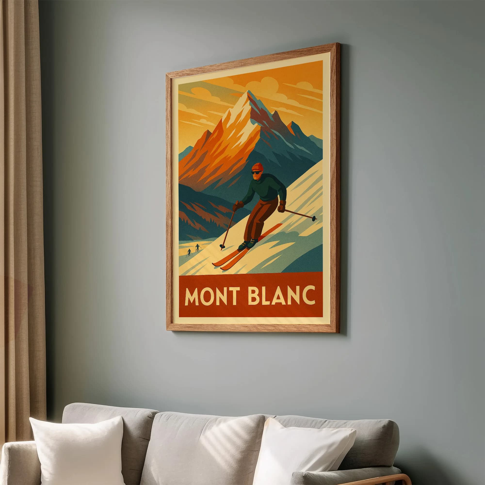 Mont Blanc graphic print