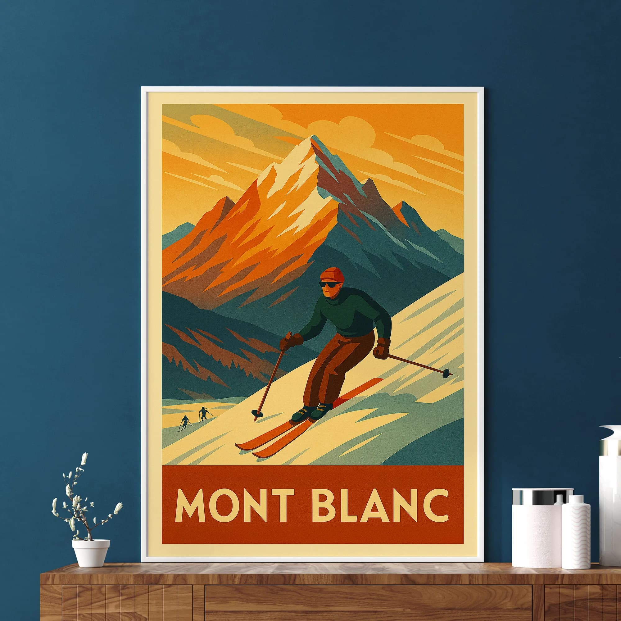 Mont Blanc graphic print