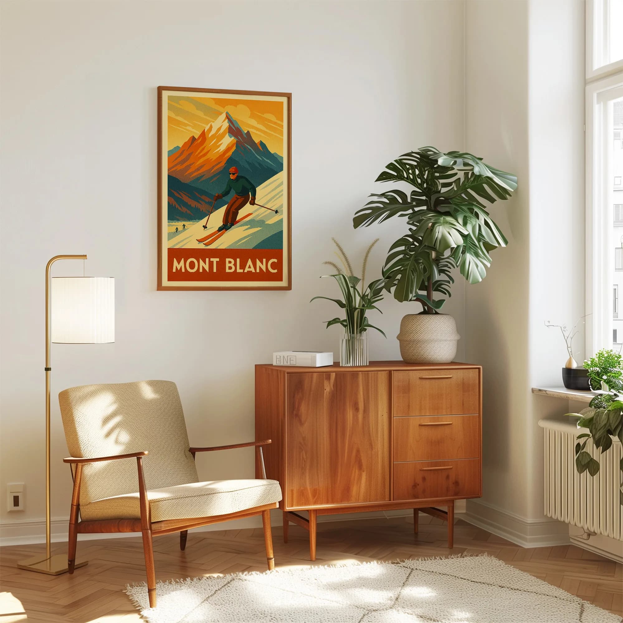 Mont Blanc graphic print