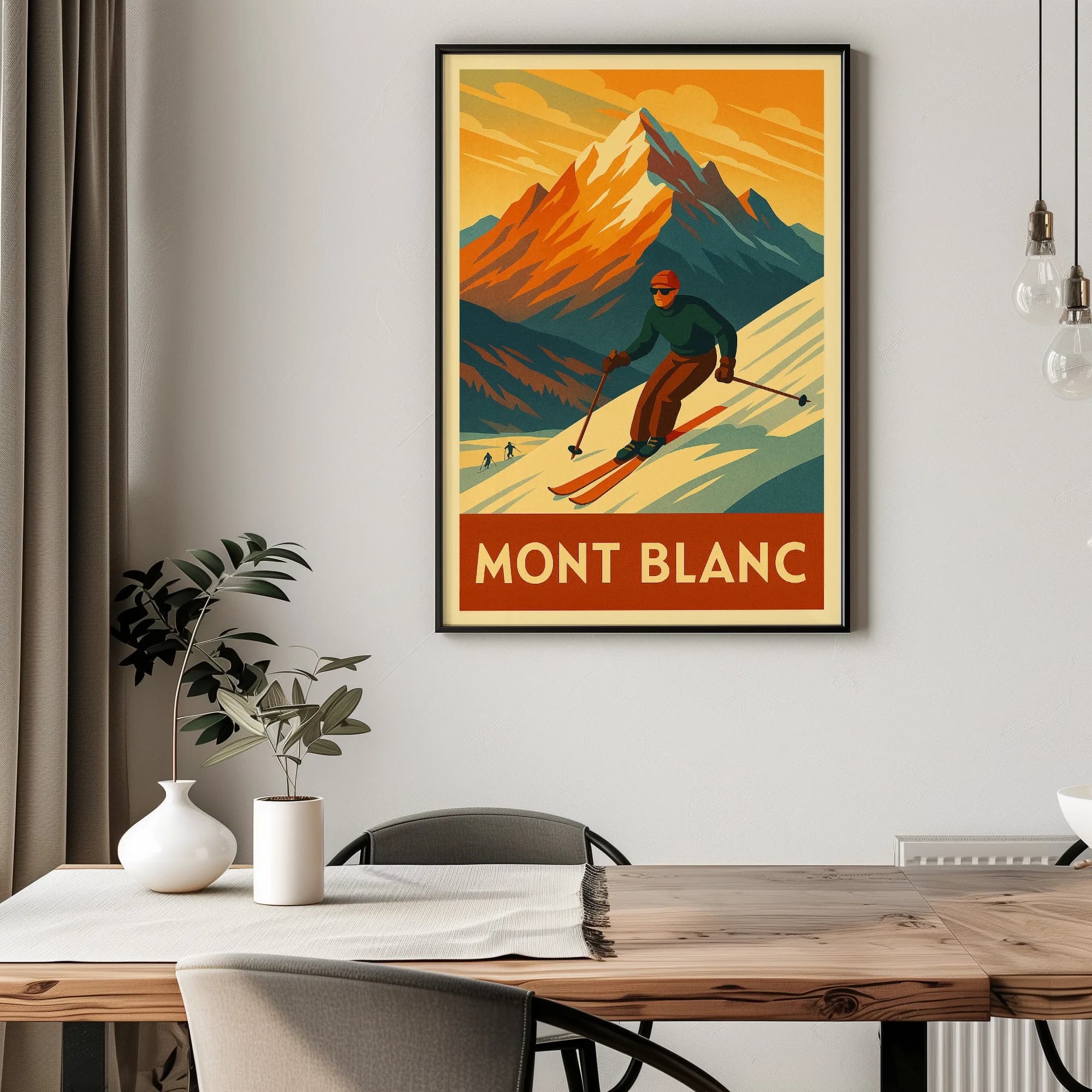 Mont Blanc graphic print