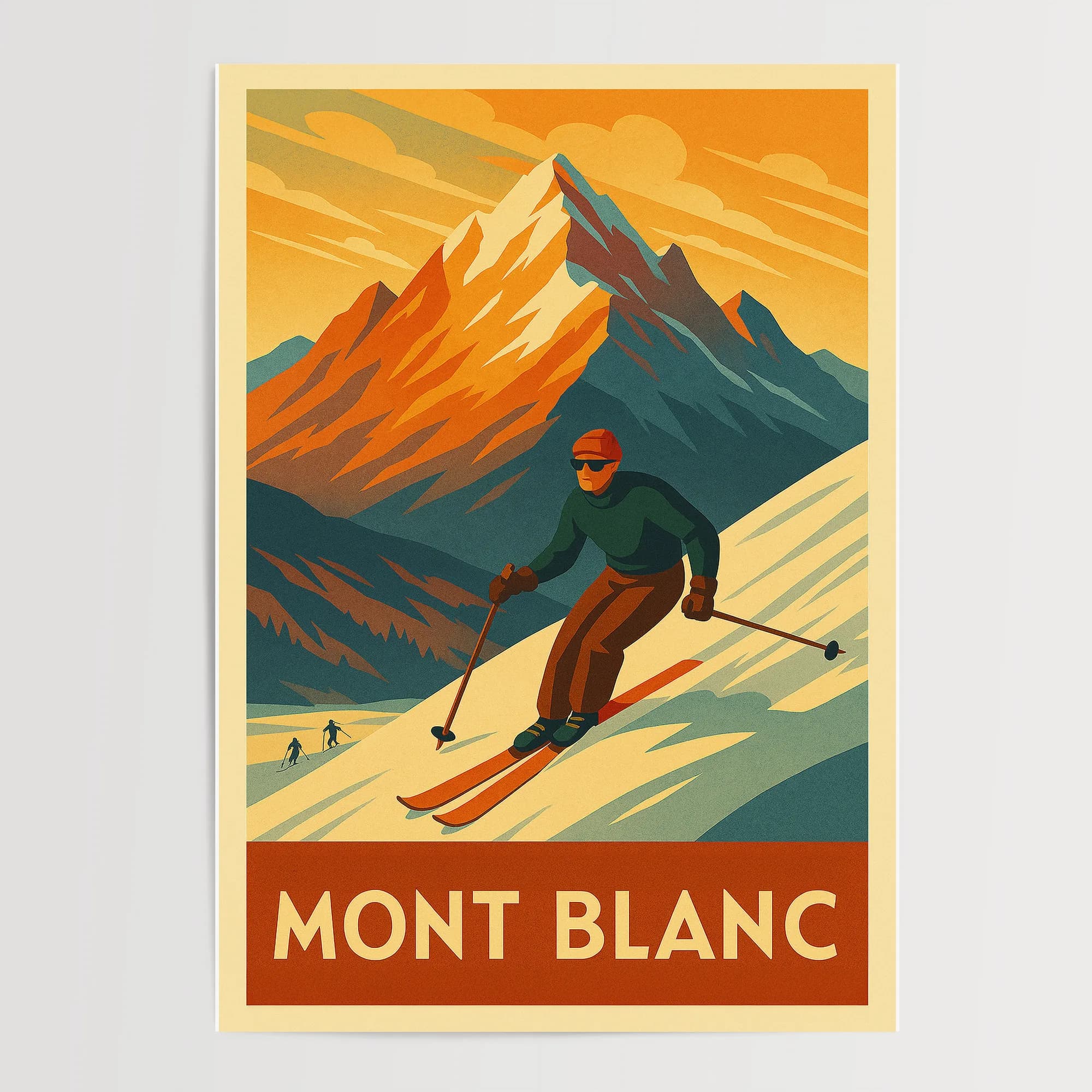 Mont Blanc graphic print