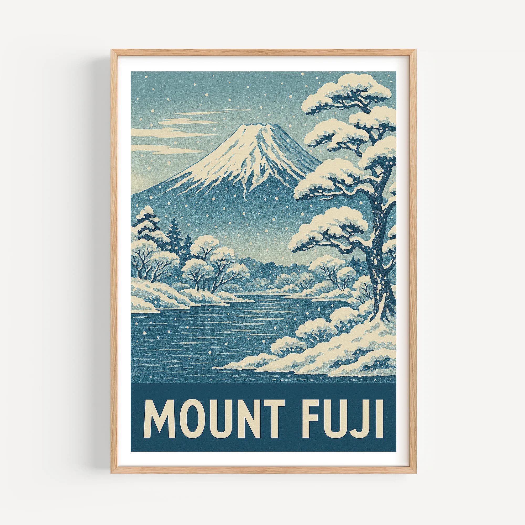 Mount Fuji graphic print