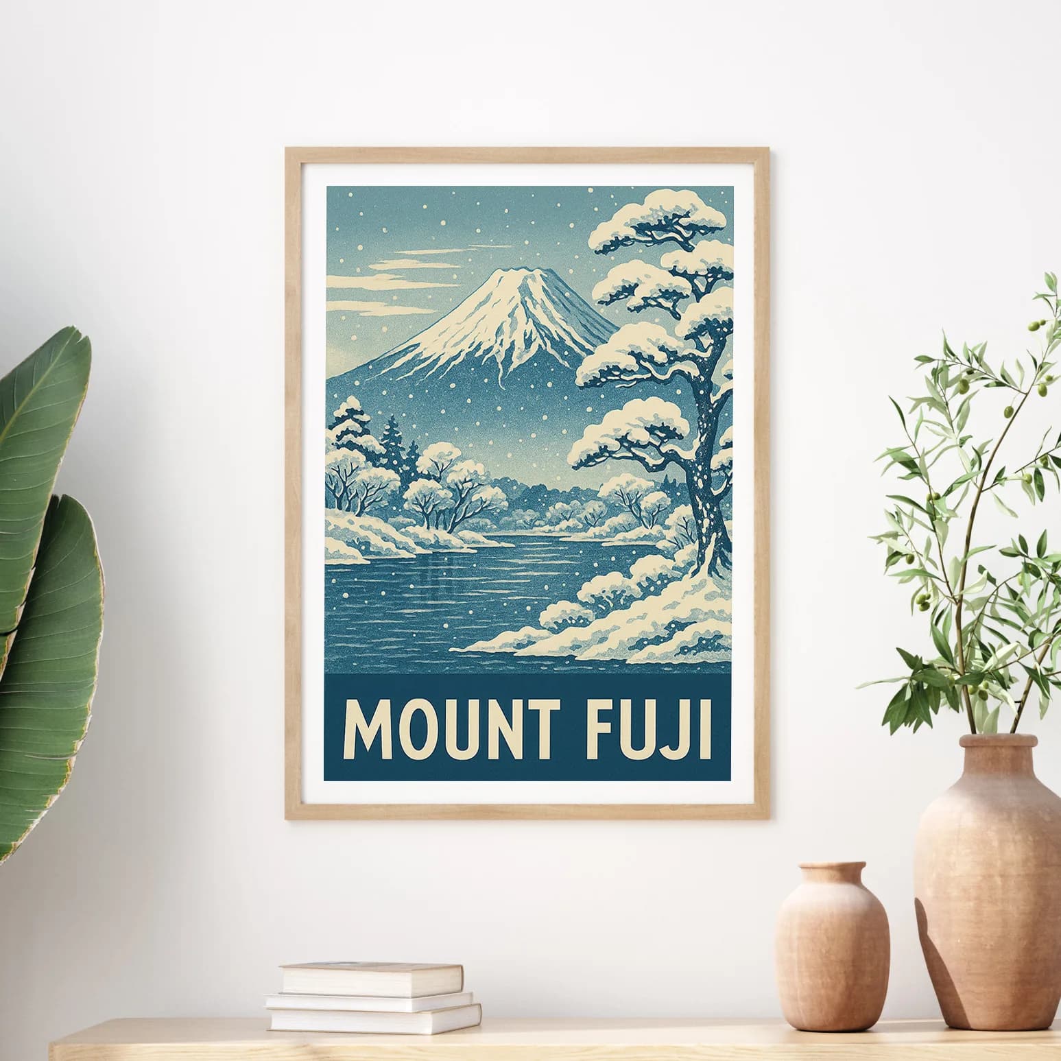 Mount Fuji graphic print