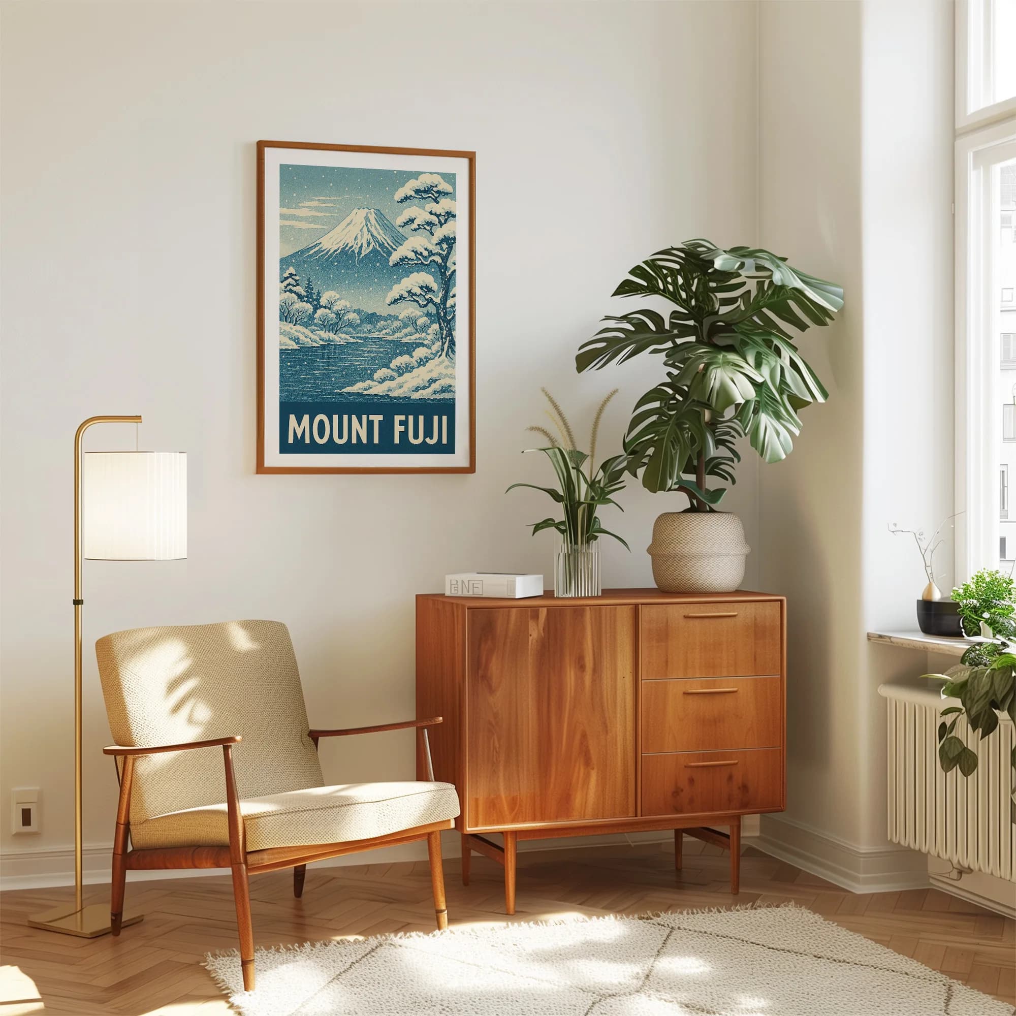 Mount Fuji graphic print
