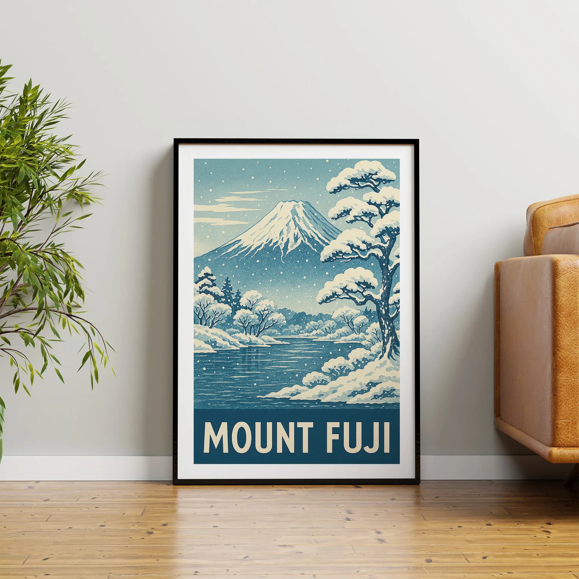Mount Fuji graphic print