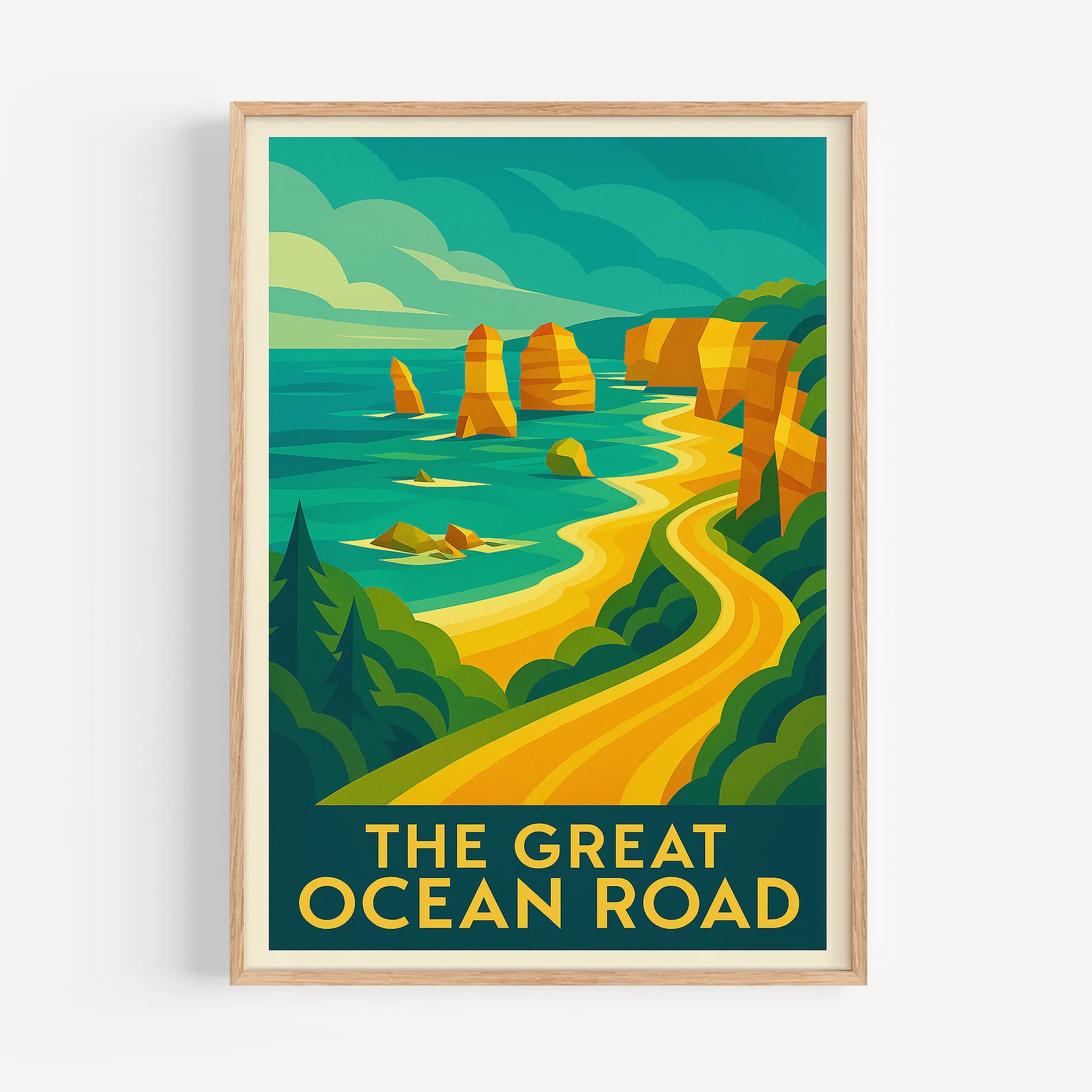 Ocean Road graphic print