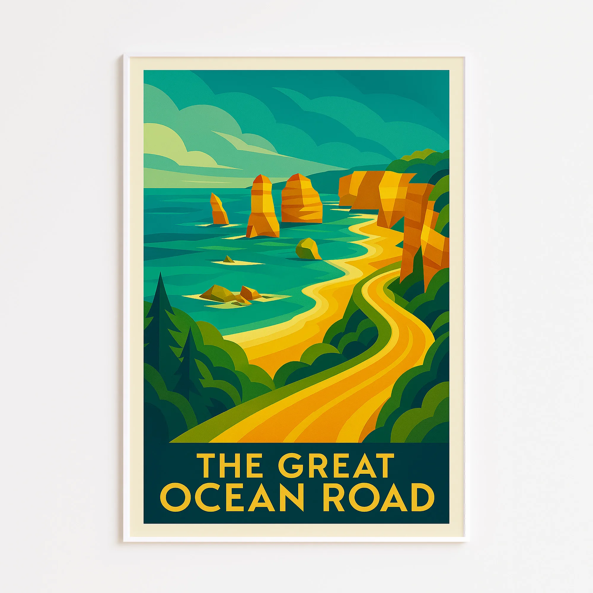 Ocean Road graphic print