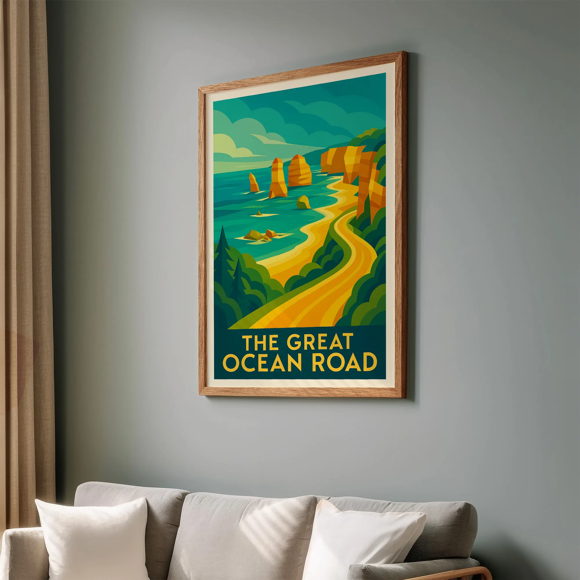 Ocean Road graphic print