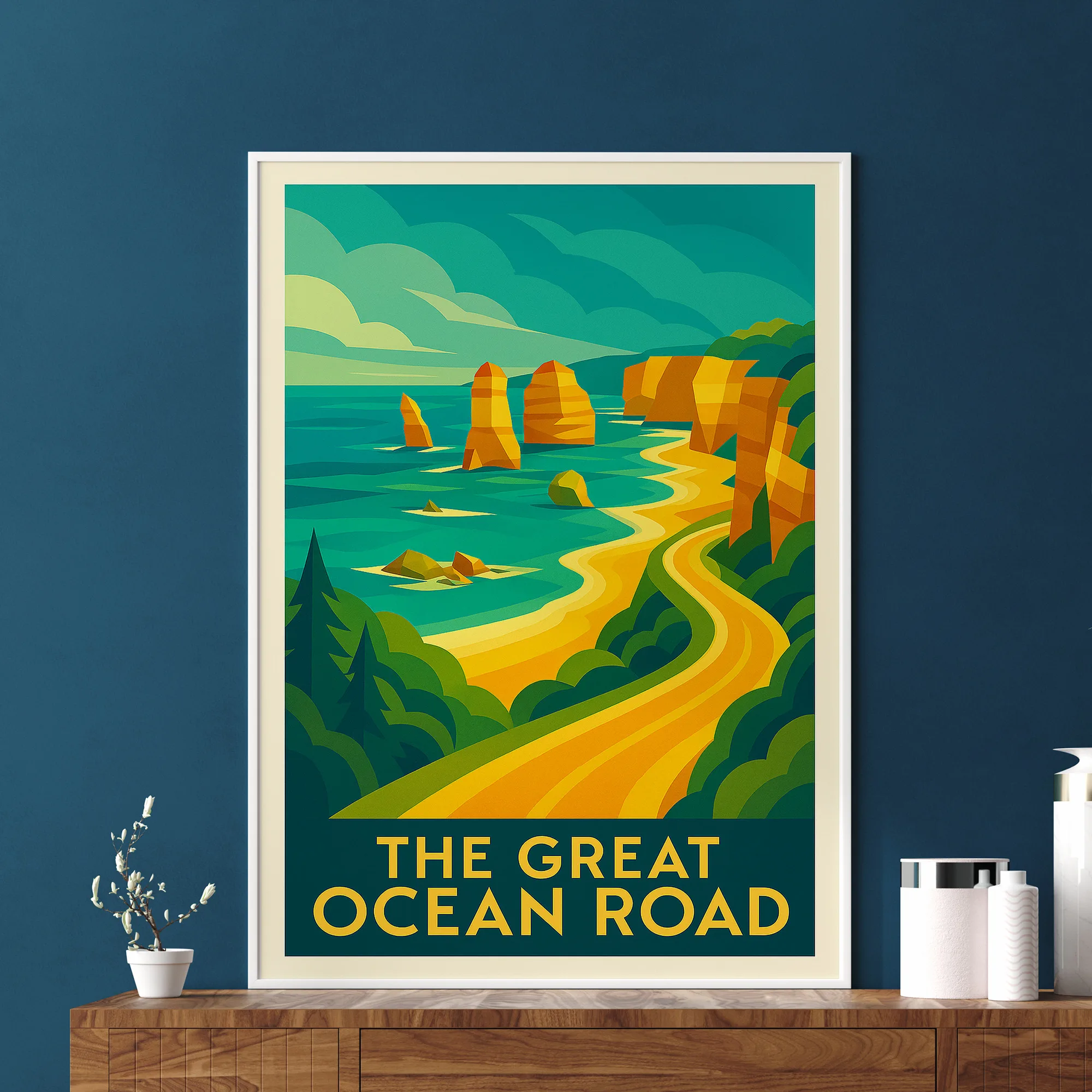 Ocean Road graphic print