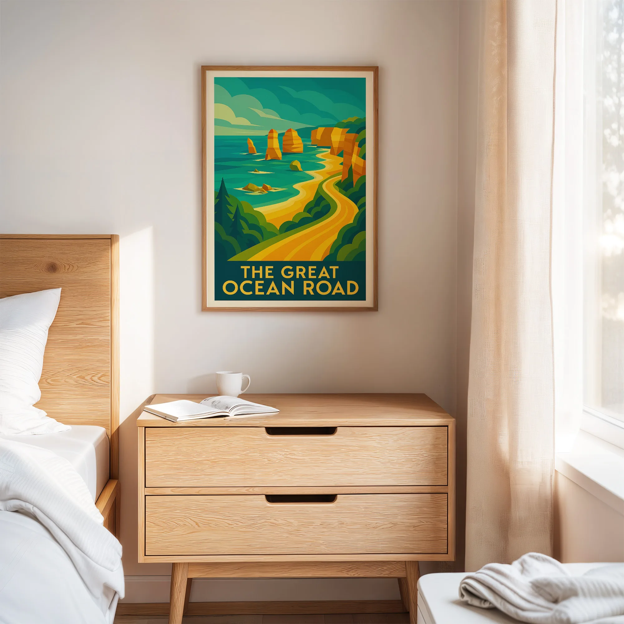 Ocean Road graphic print
