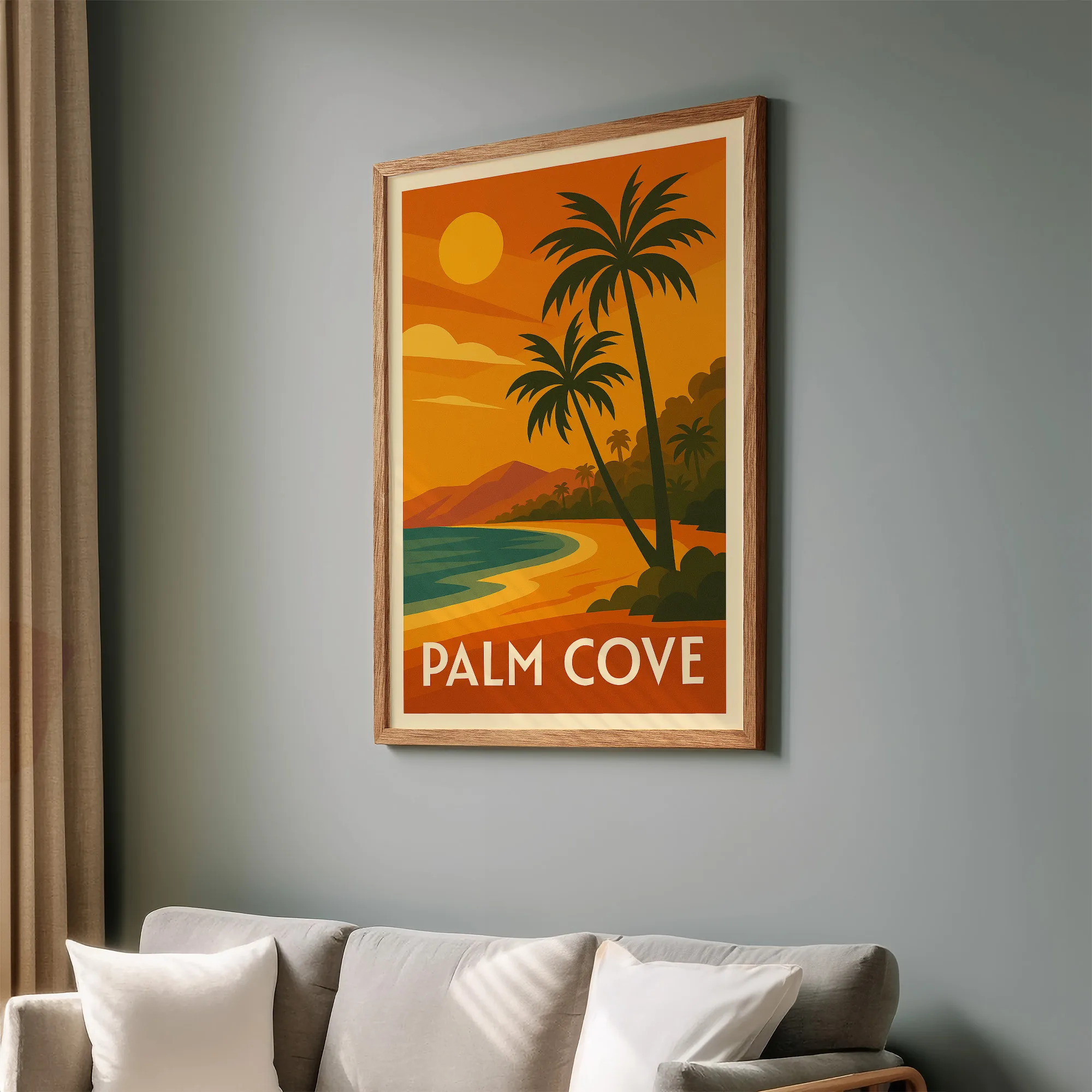 Palm Cove graphic print