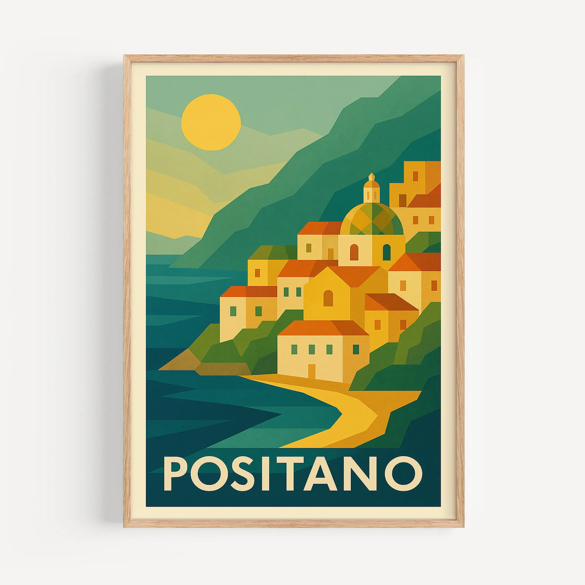 Positano graphic print