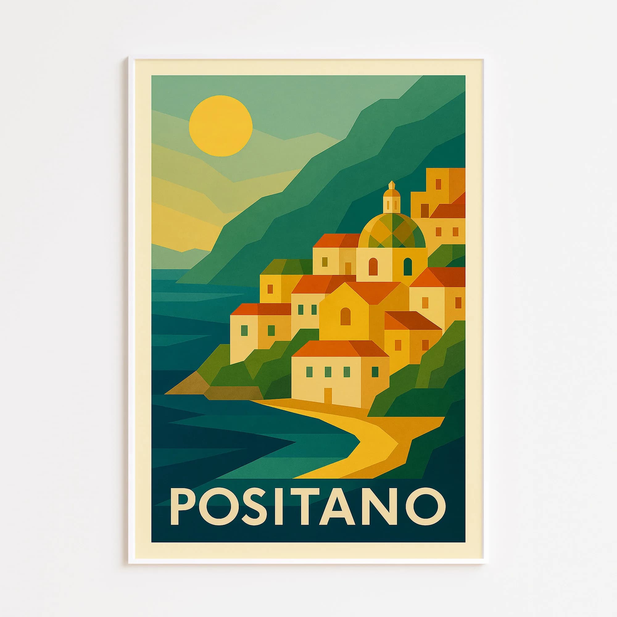 Positano graphic print