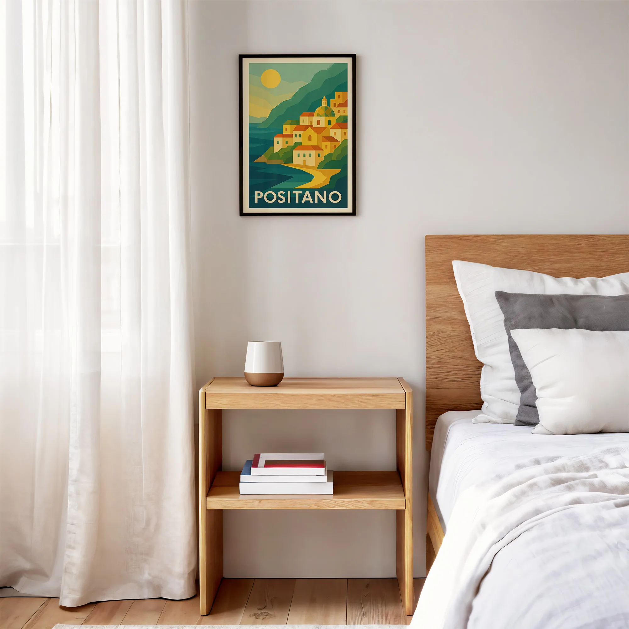 Positano graphic print