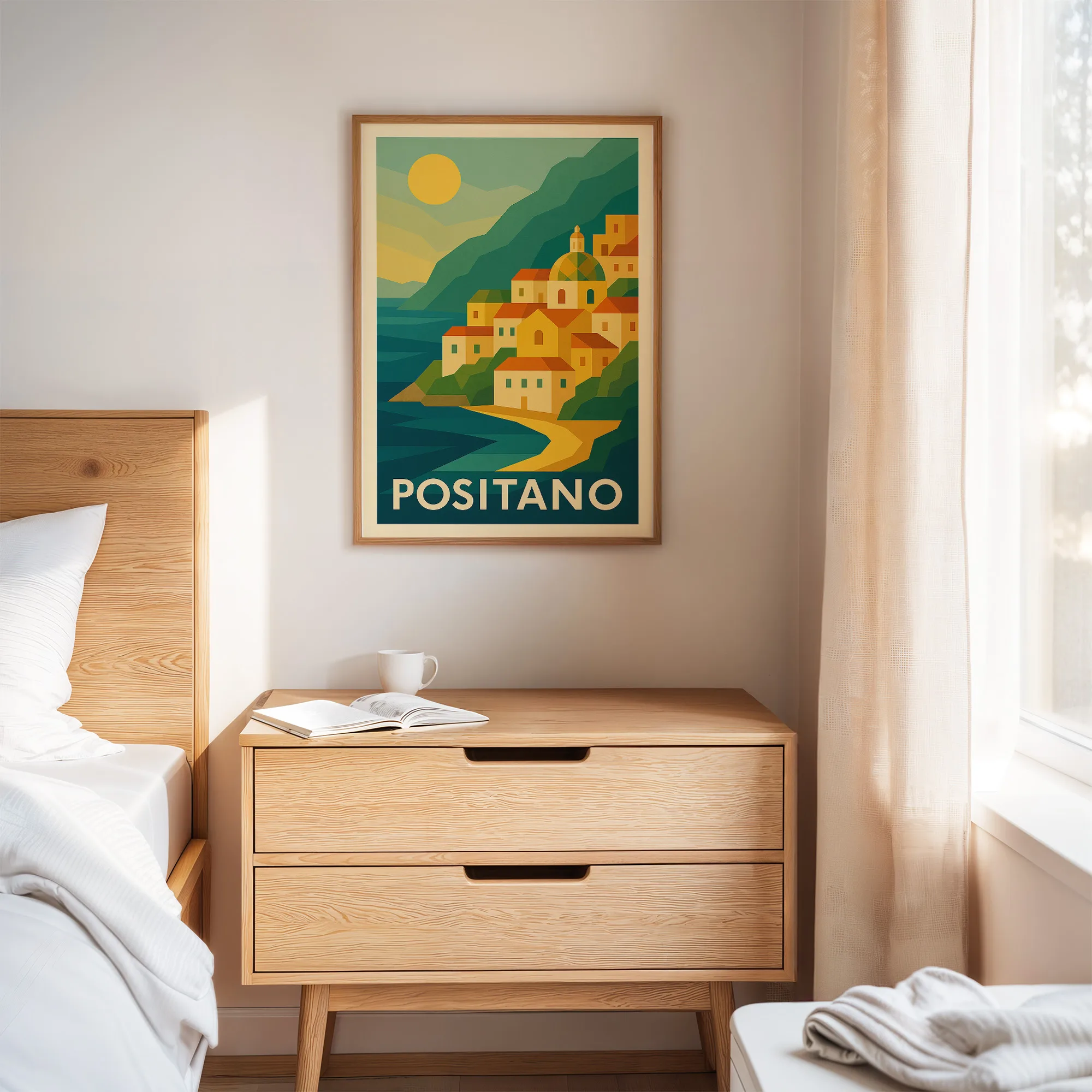 Positano graphic print