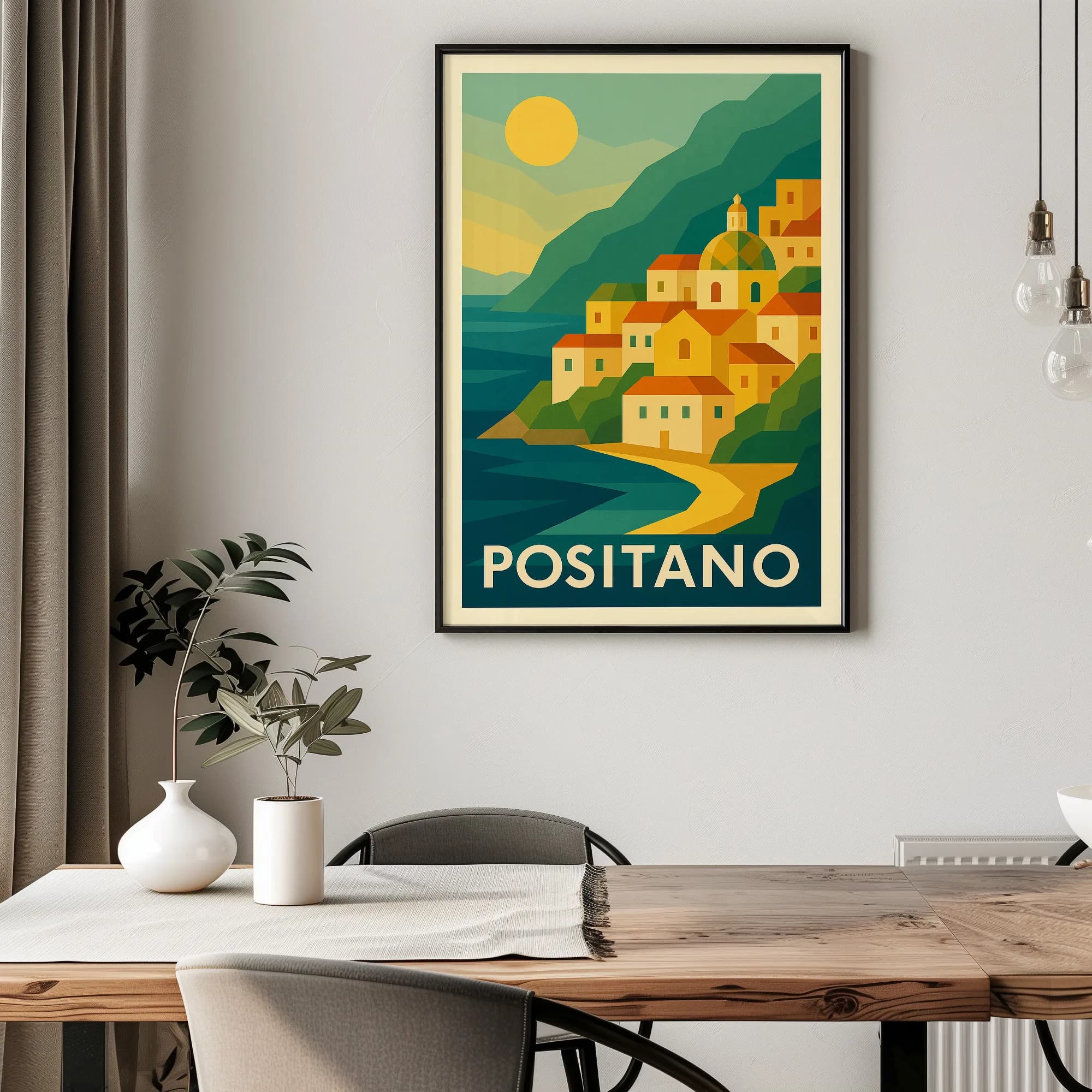 Positano graphic print