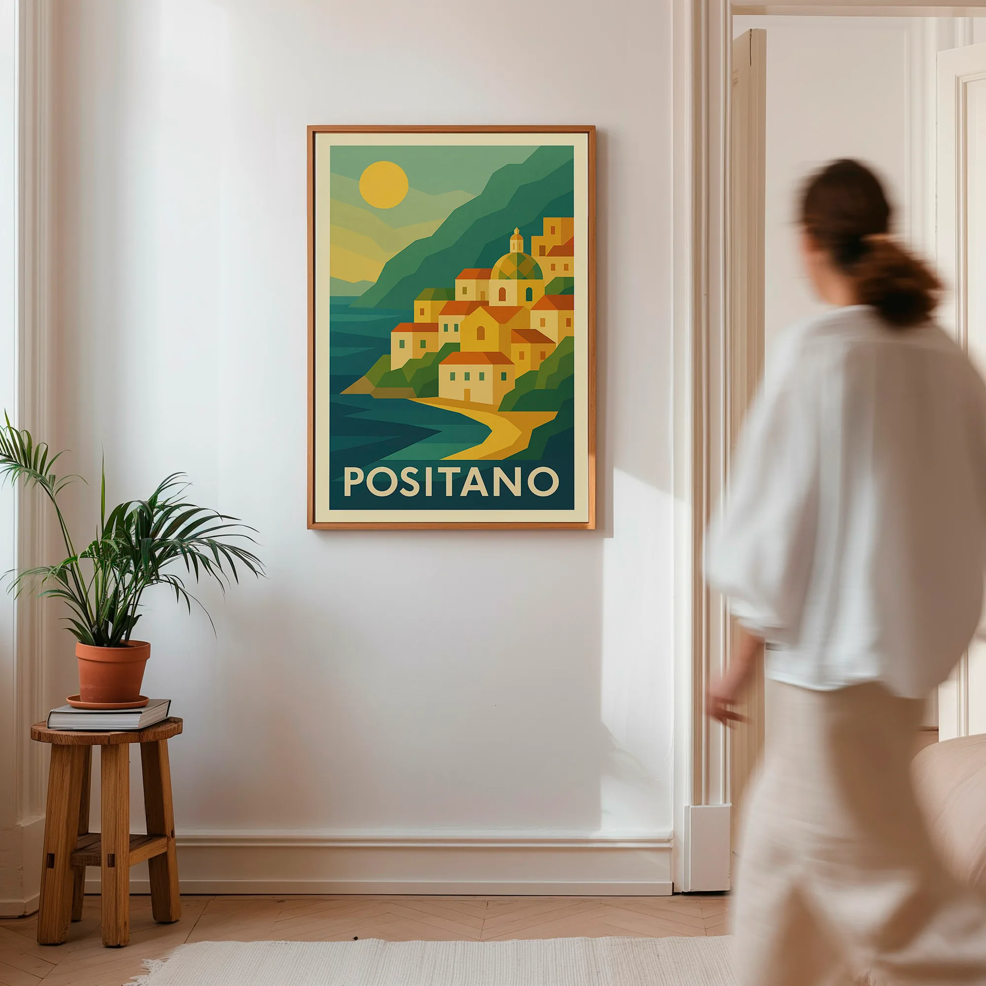 Positano graphic print