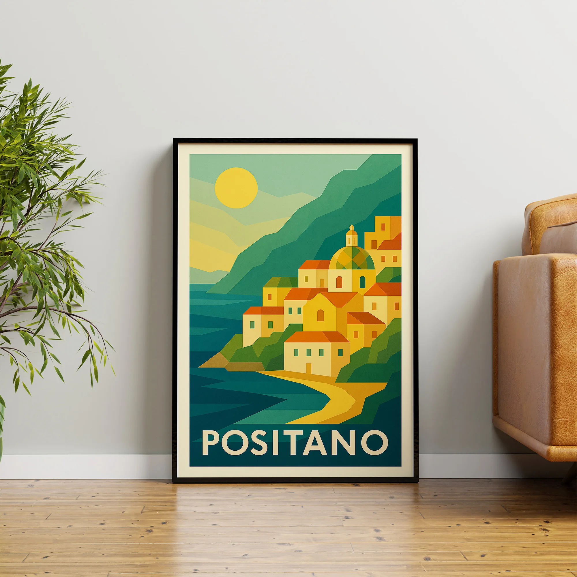 Positano graphic print