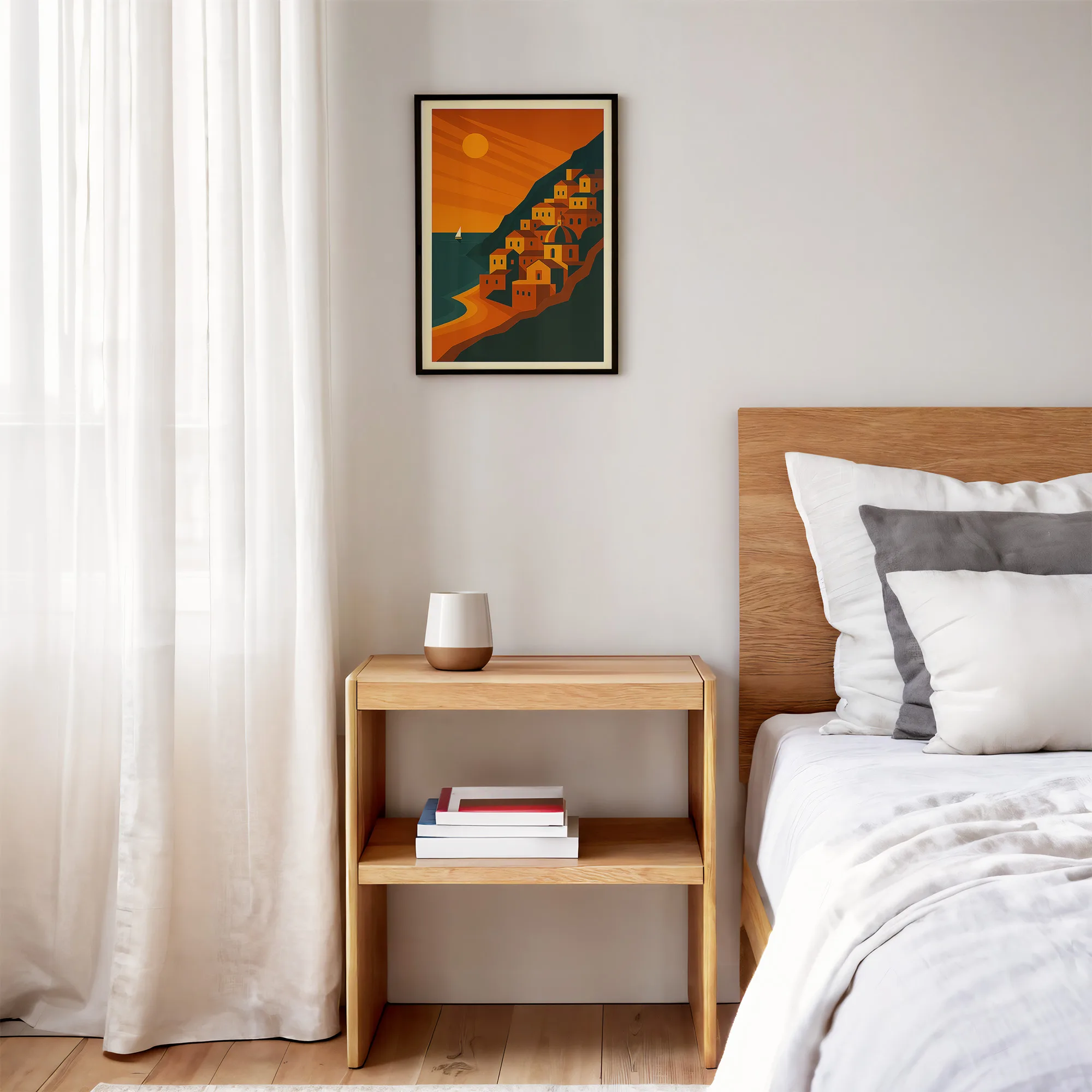 Positano graphic print