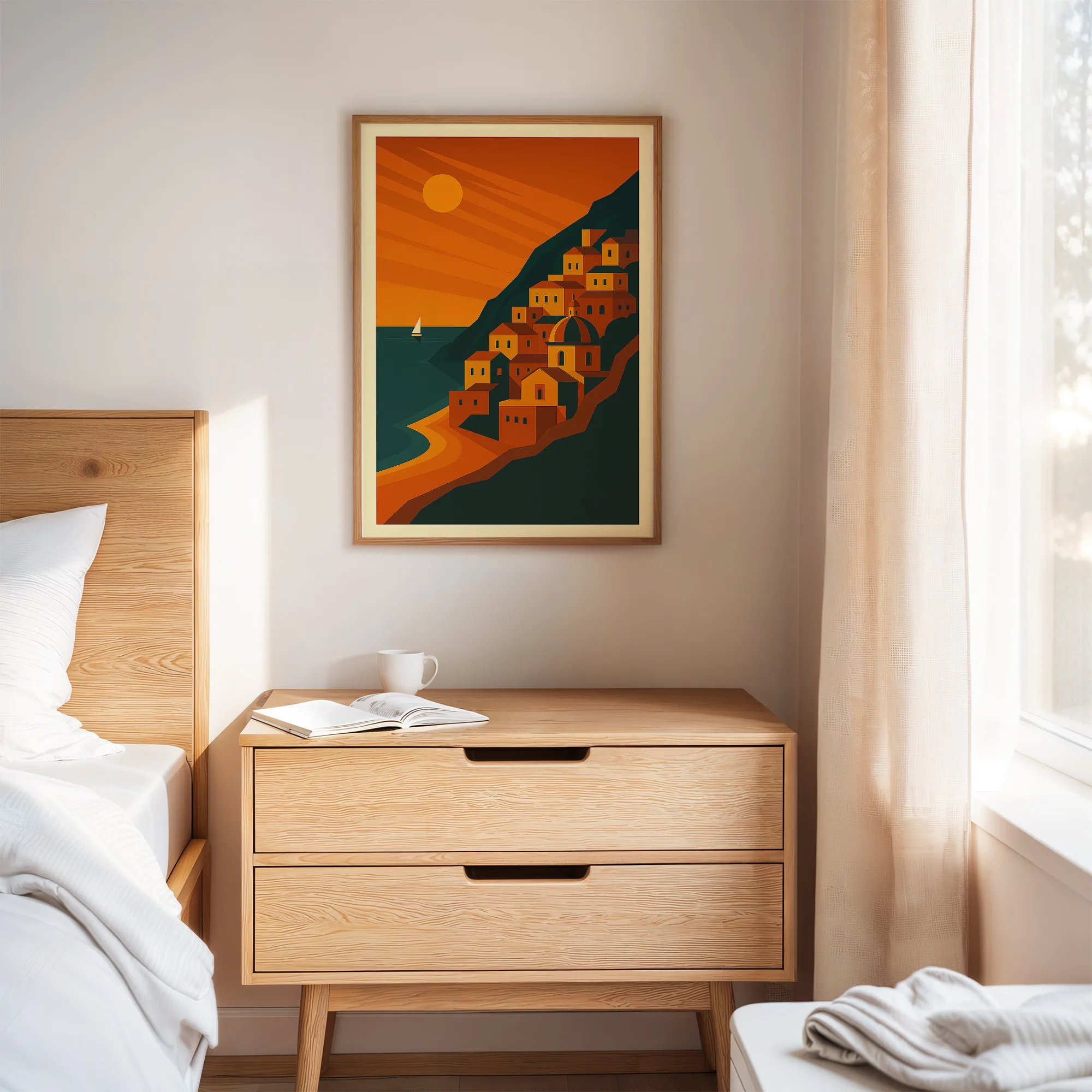 Positano graphic print