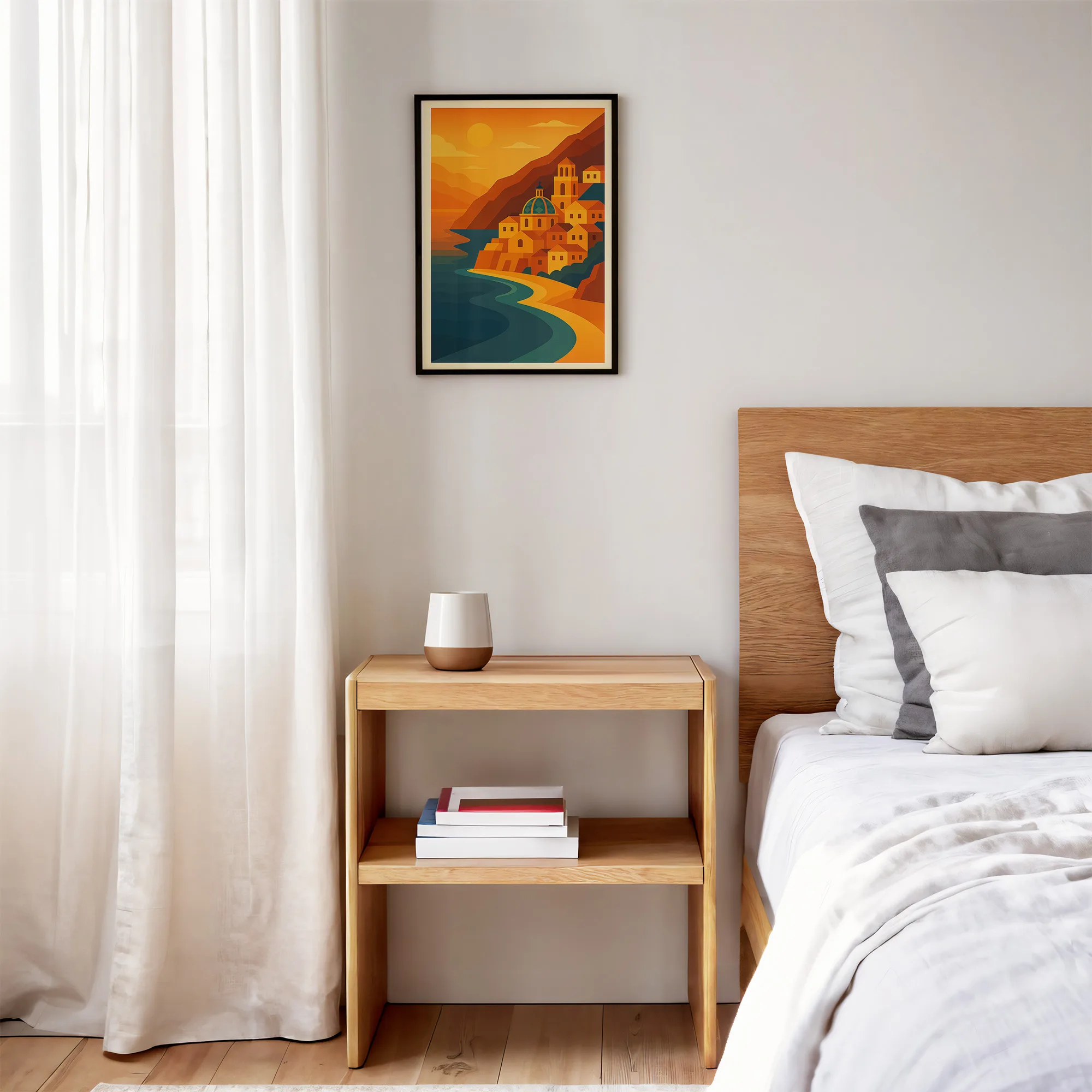 Positano graphic print