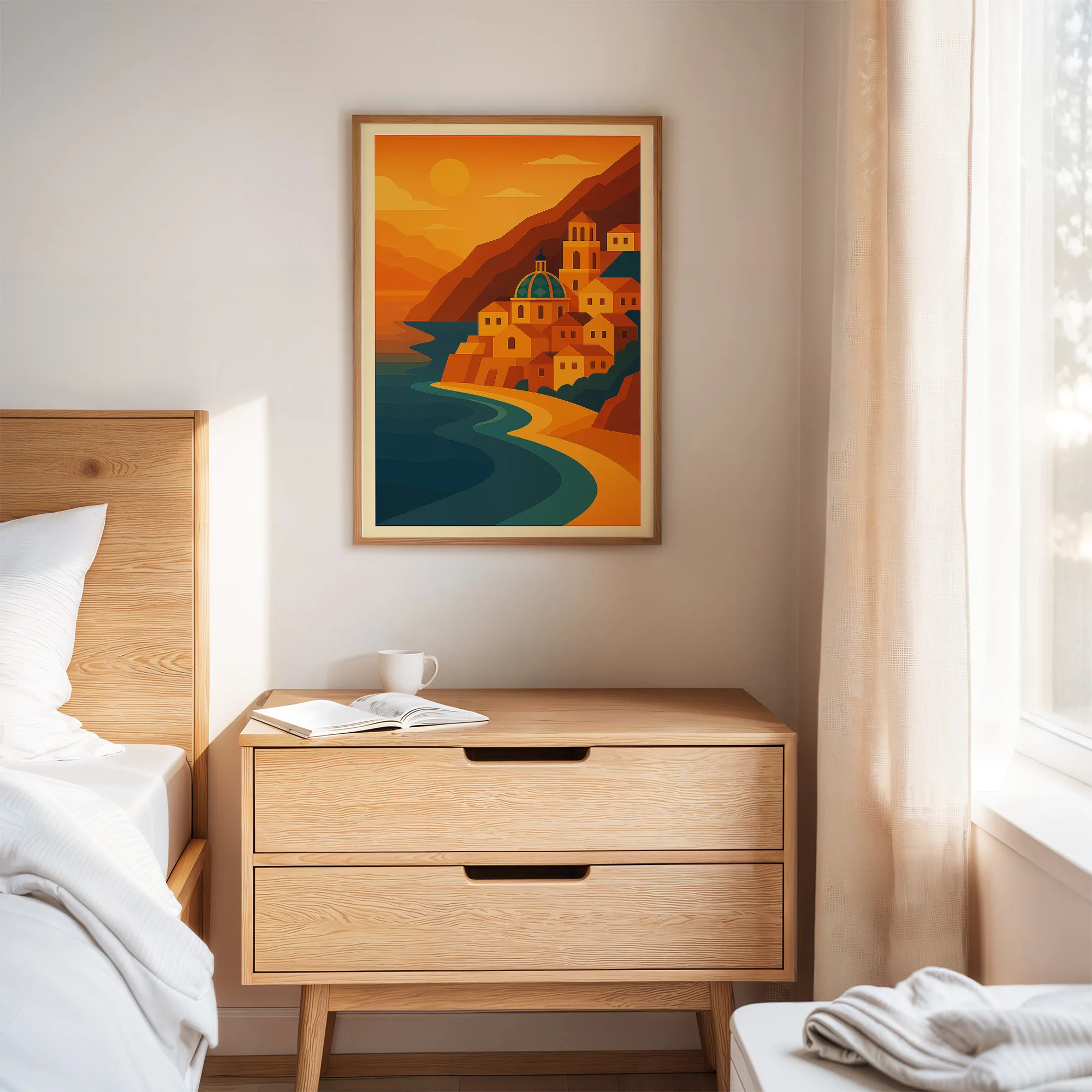Positano graphic print