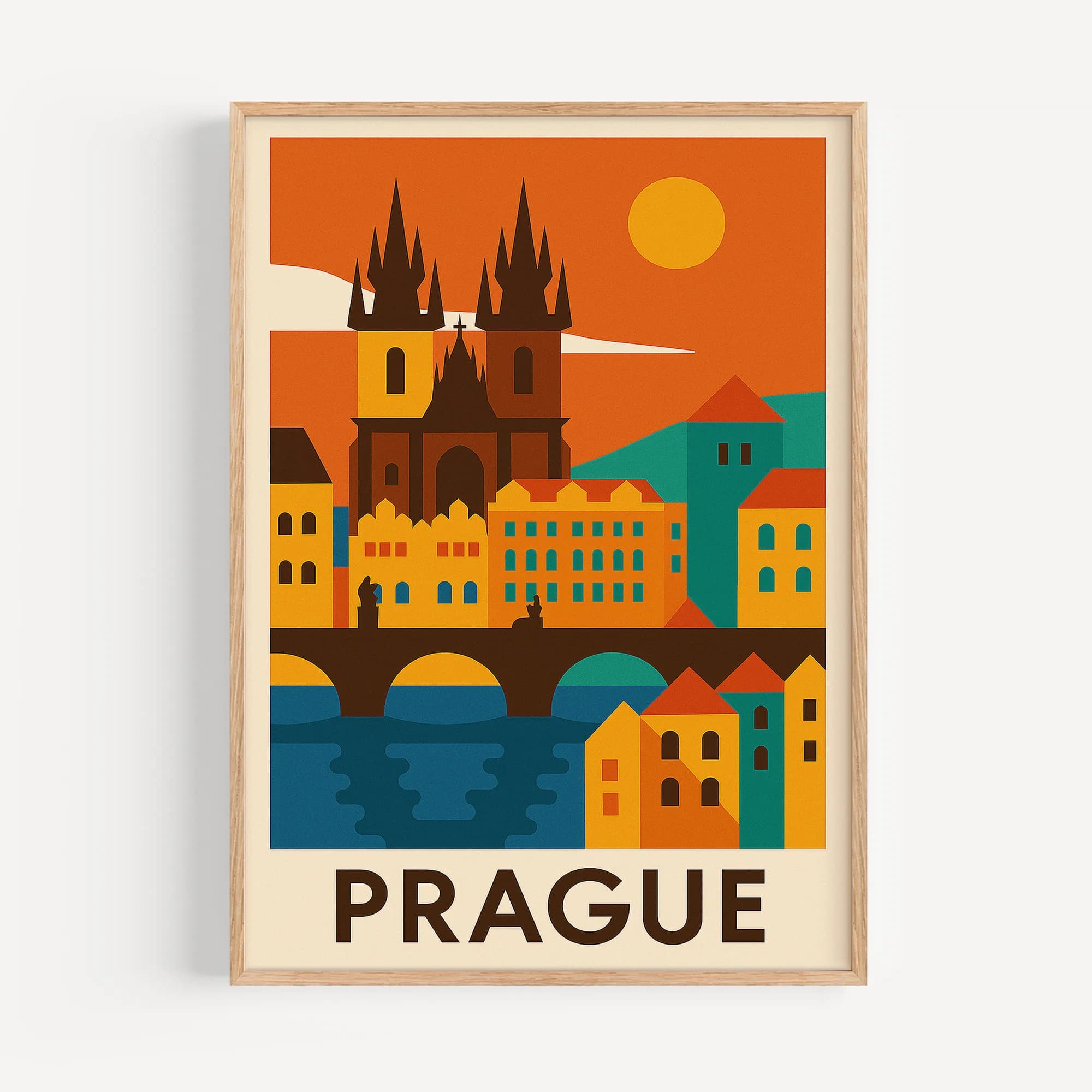 Prague graphic print