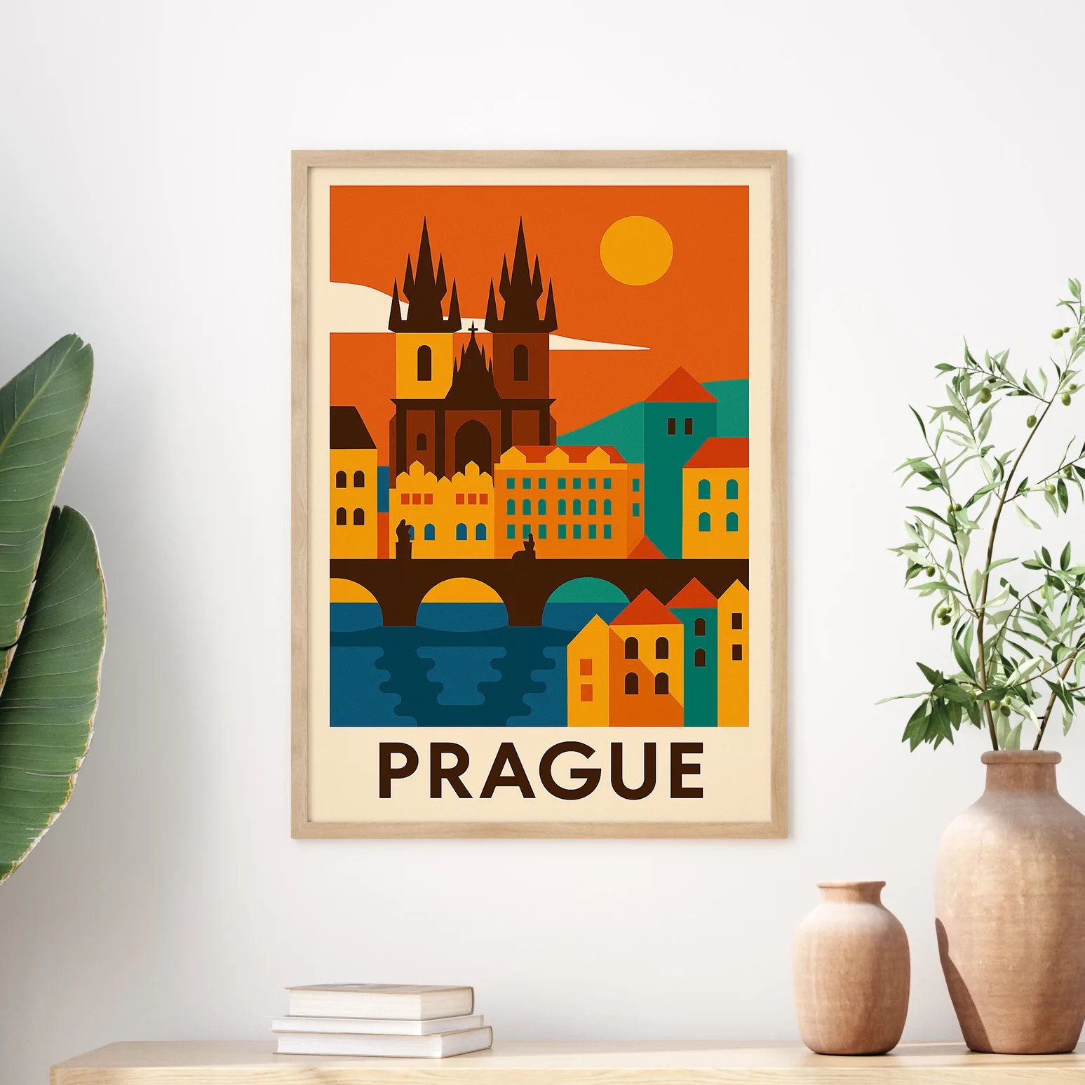 Prague graphic print