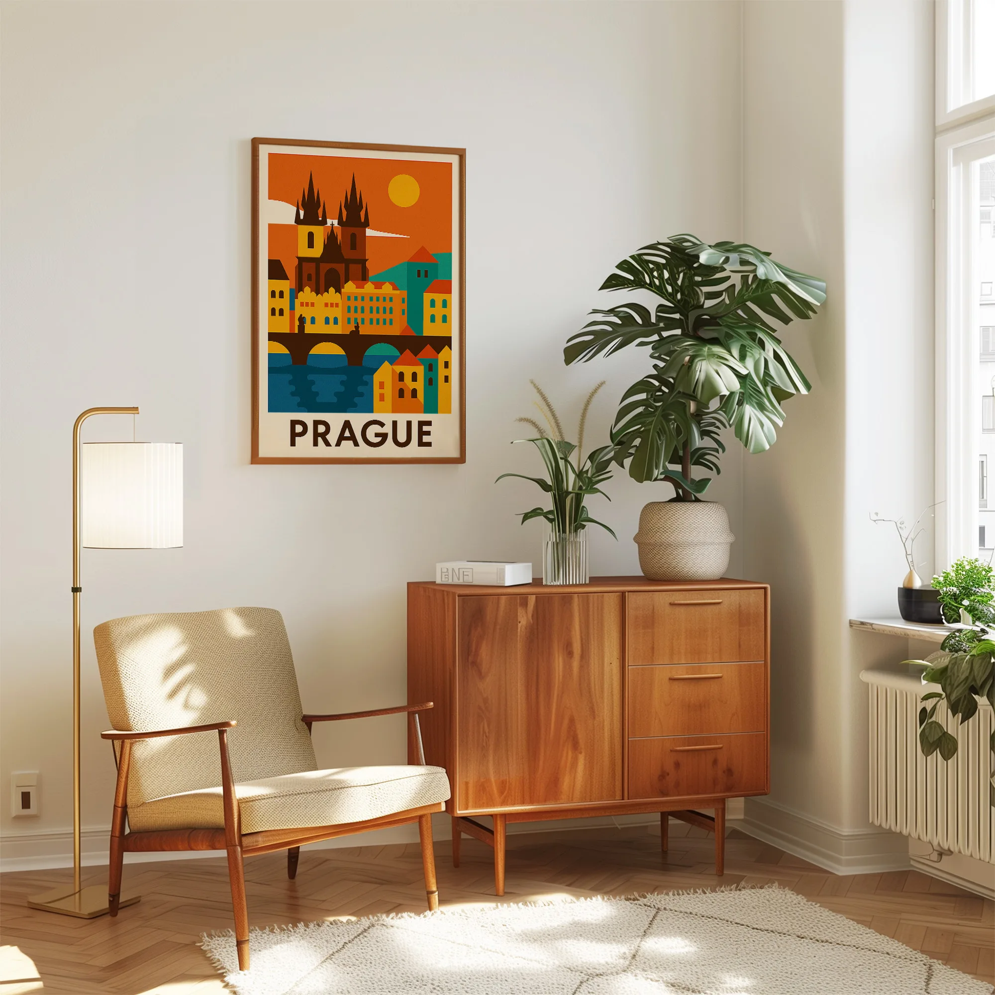 Prague graphic print