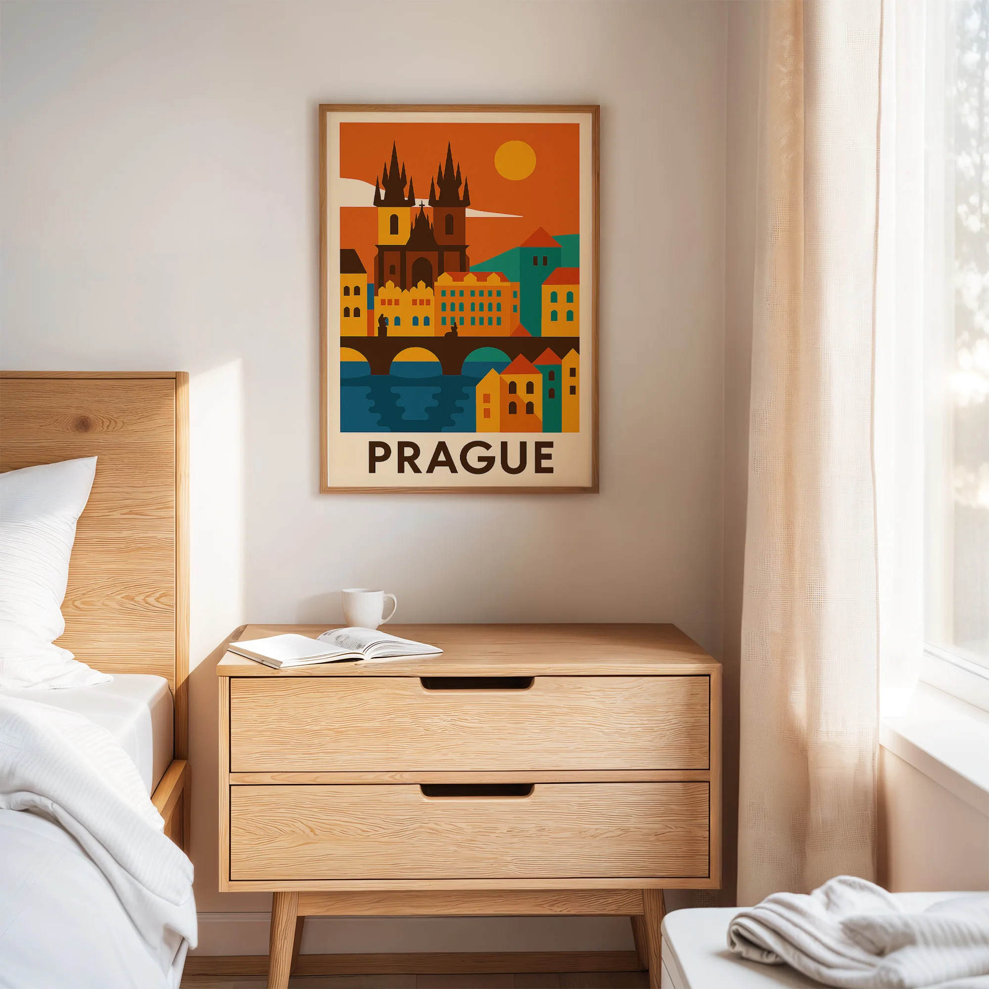 Prague graphic print
