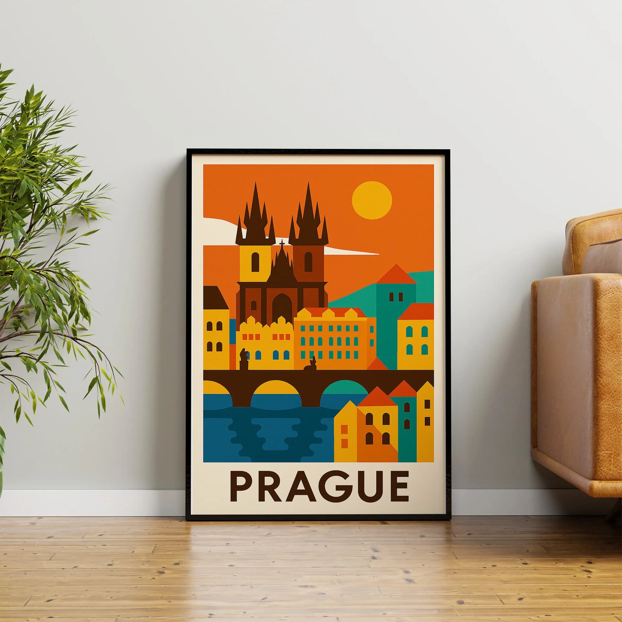 Prague graphic print