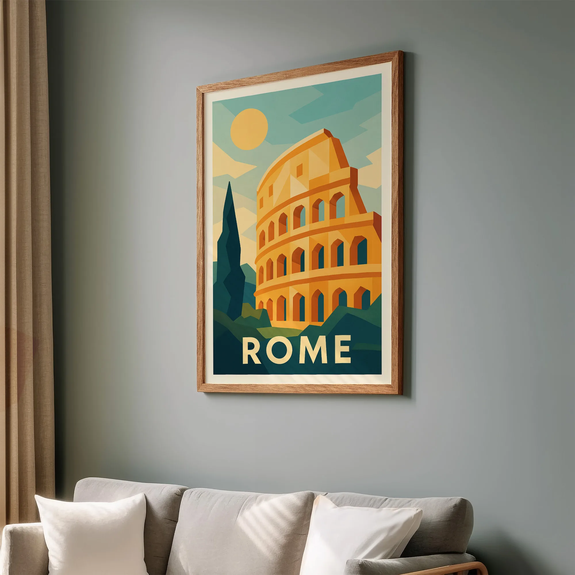 Rome graphic print