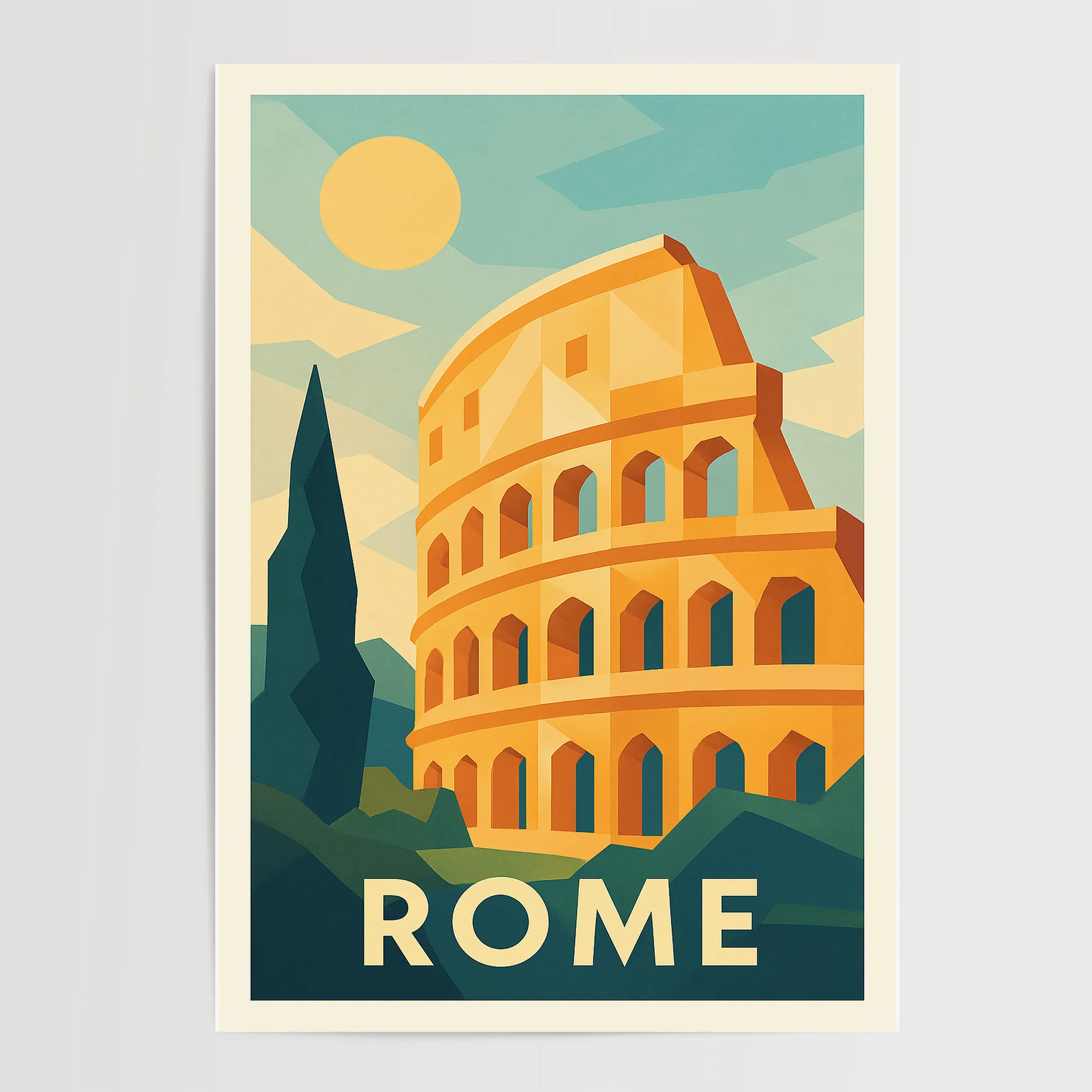 Rome graphic print
