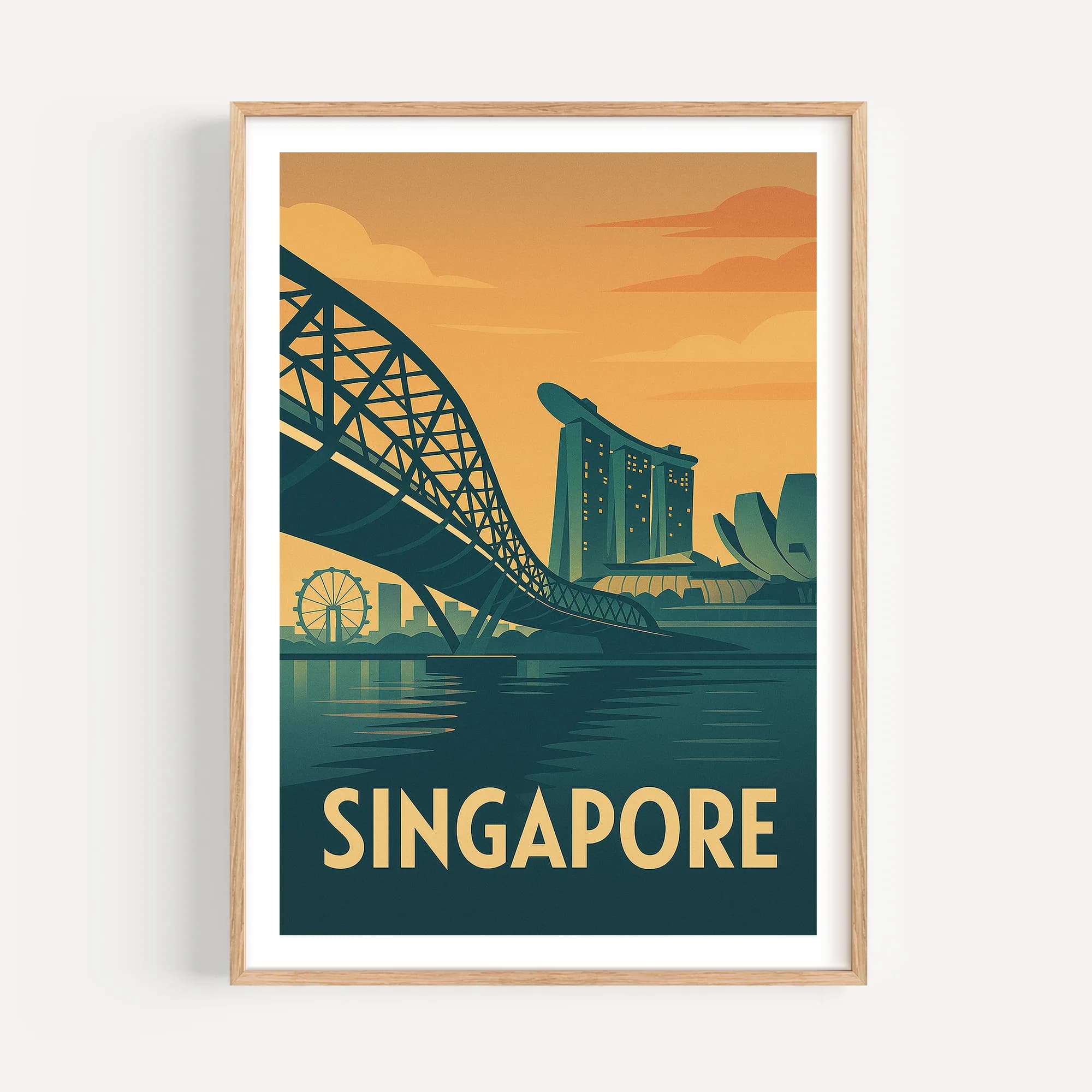 Singapore graphic print