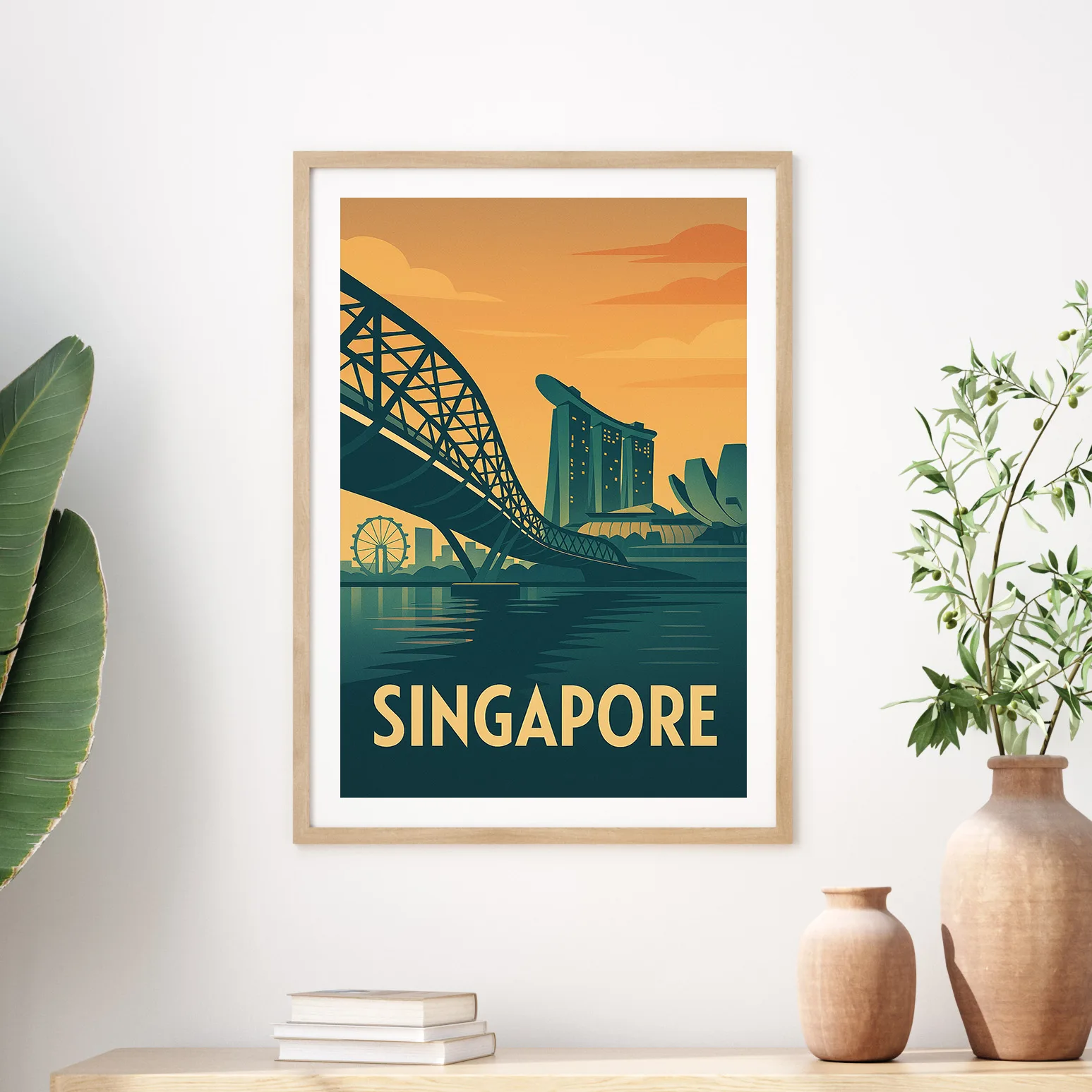 Singapore graphic print