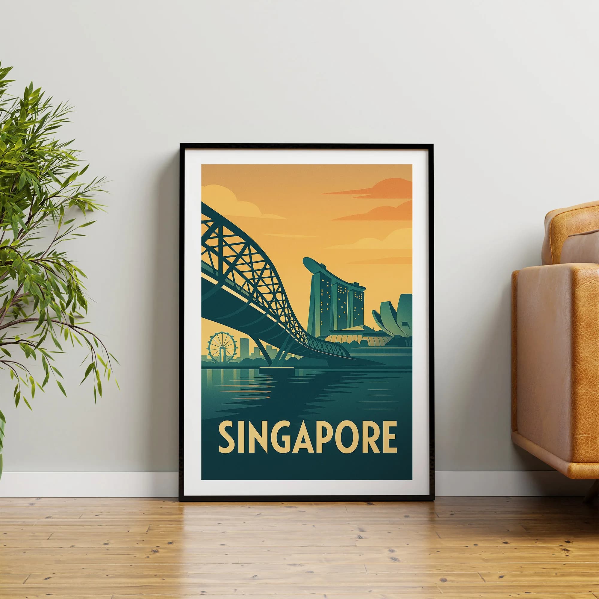 Singapore graphic print